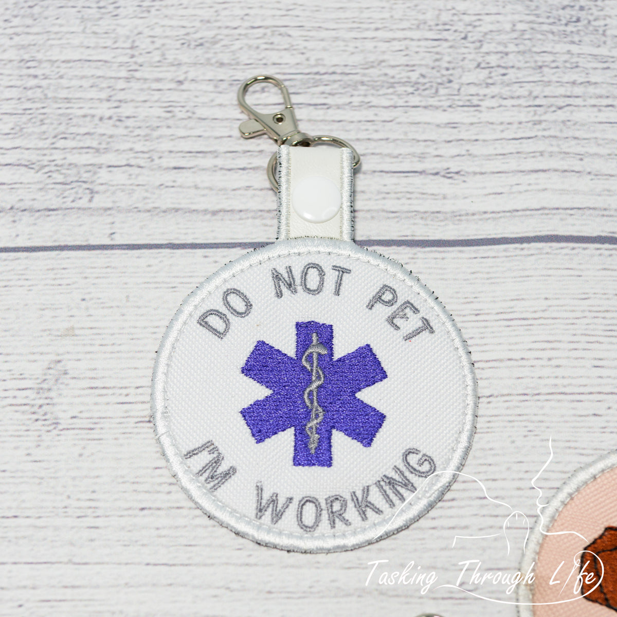 DO NOT PET I'M WORKING Premade Patch Tab - P66