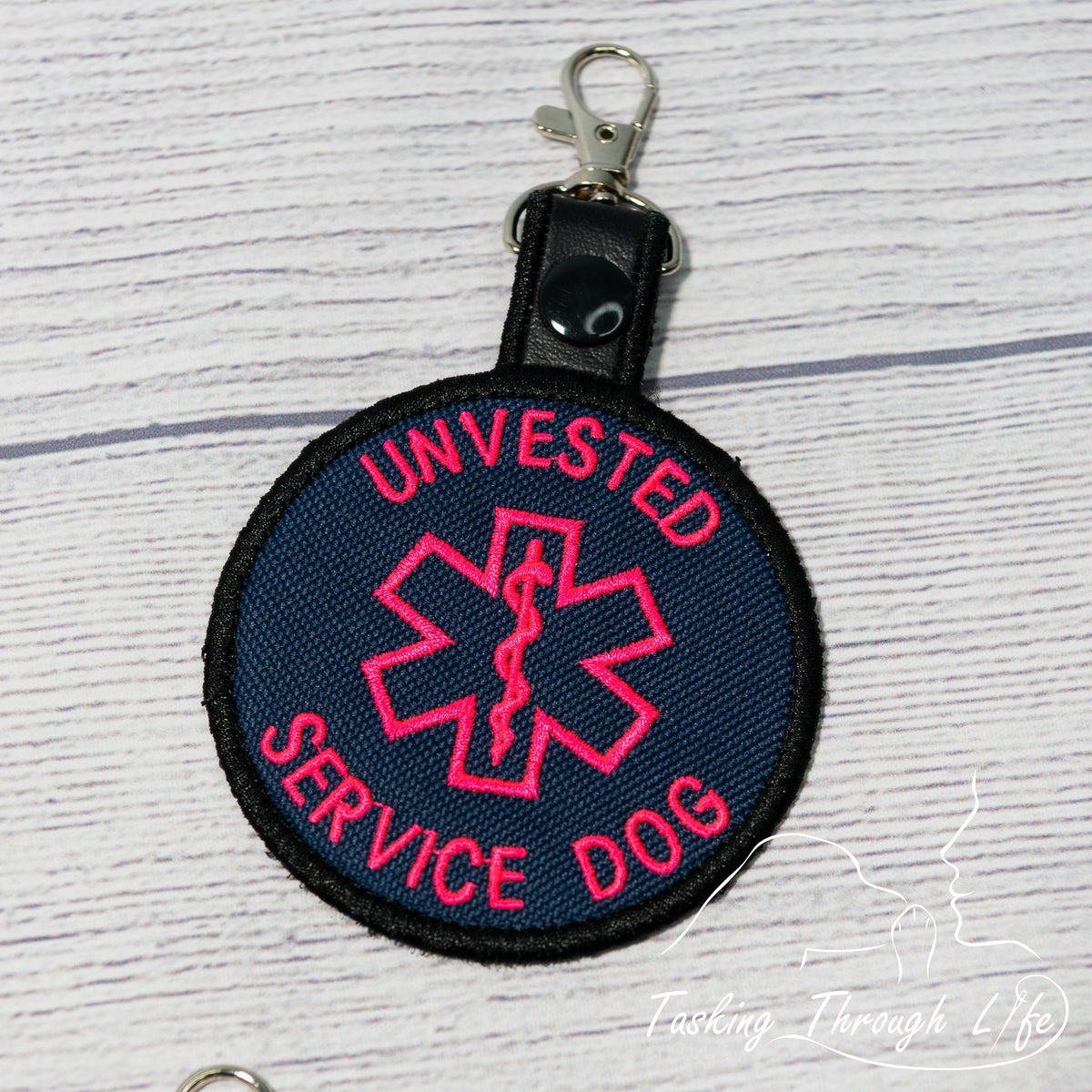 UNVESTED SERVICE DOG Premade Patch Tab - P49