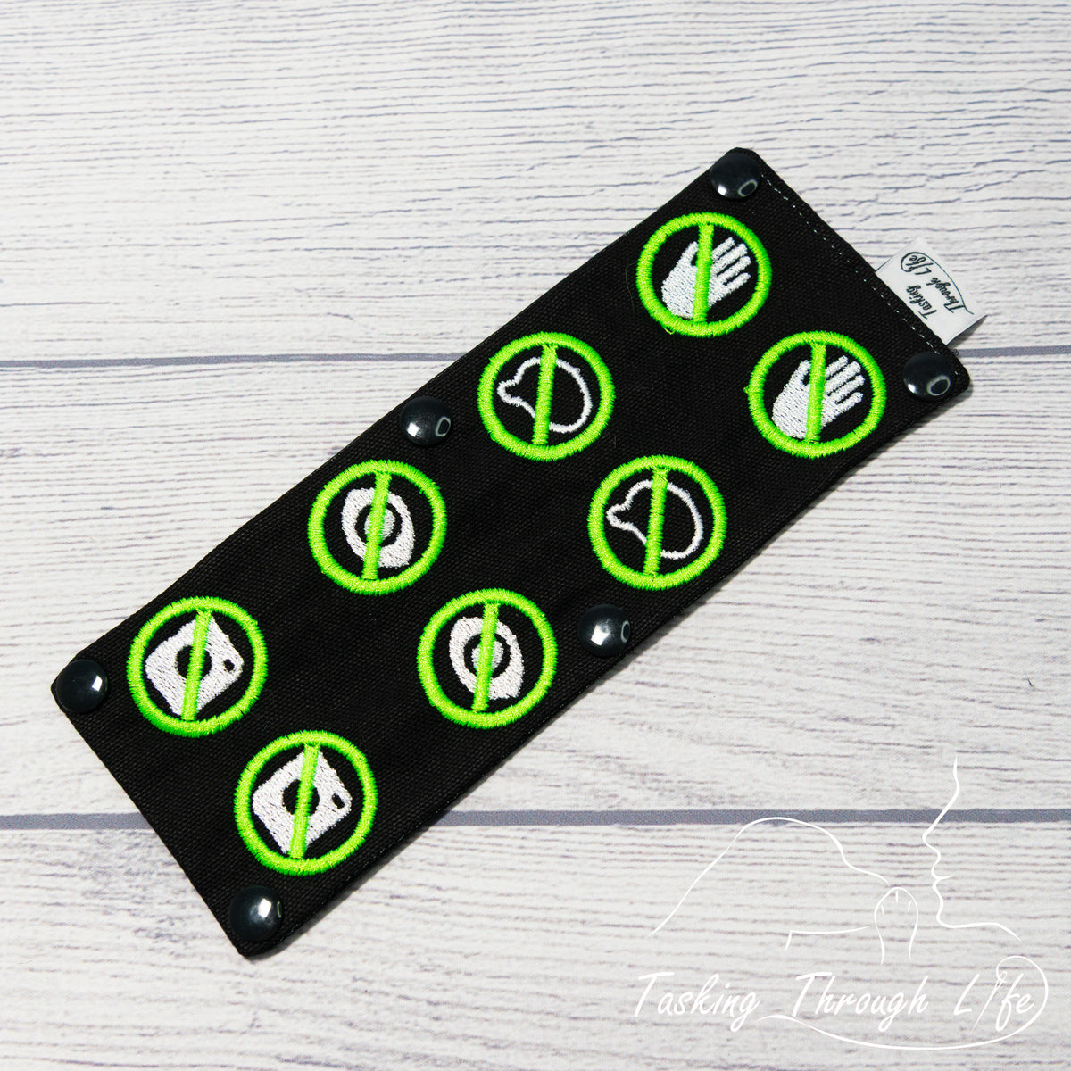 No Contact Symbols Leash Wrap - R111