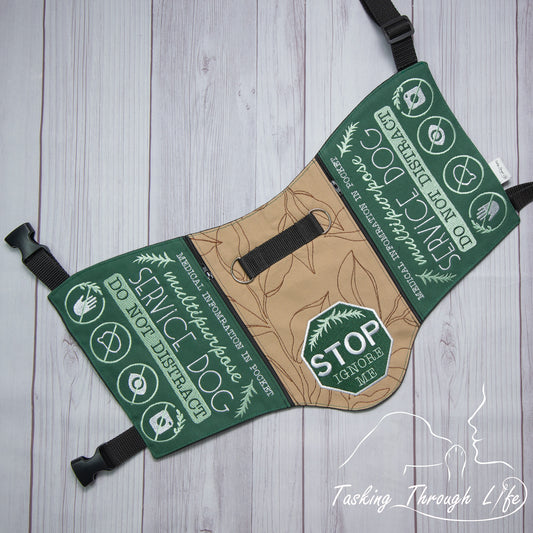 Leaves and Stop Sign