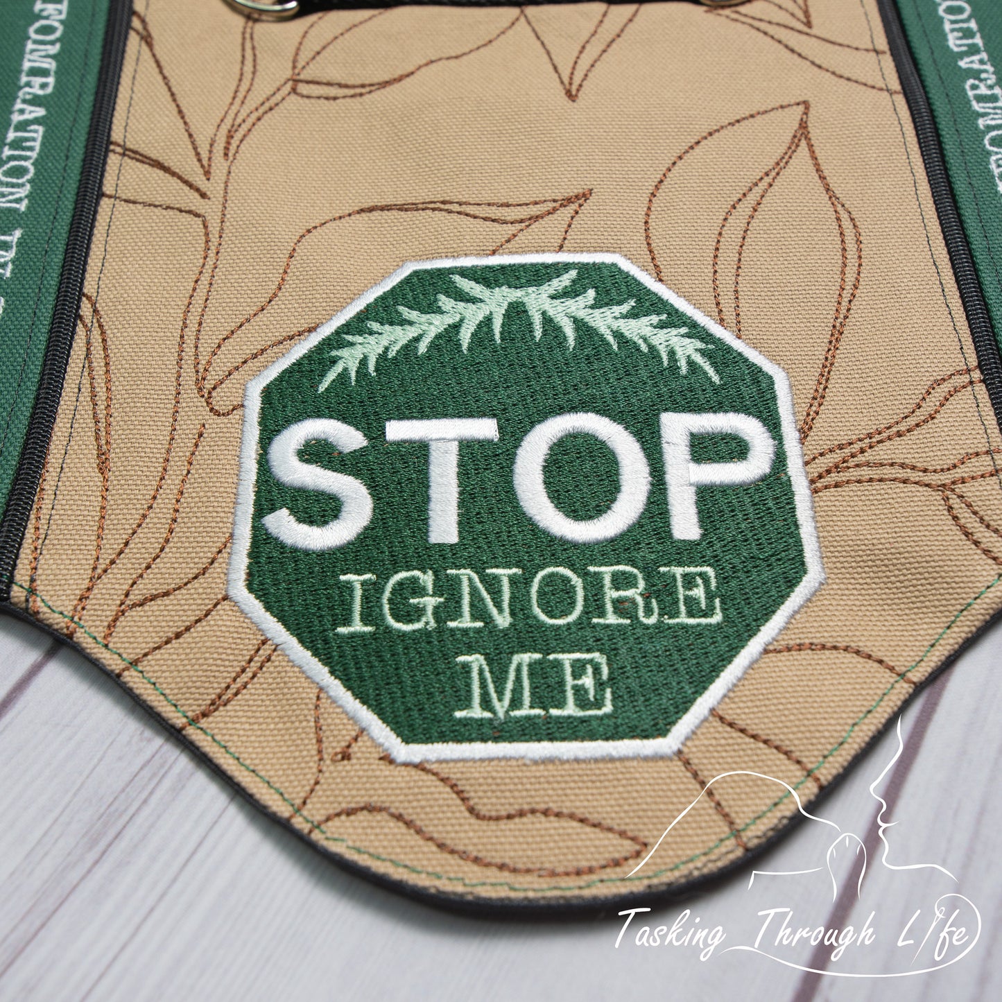 Leaves and Stop Sign