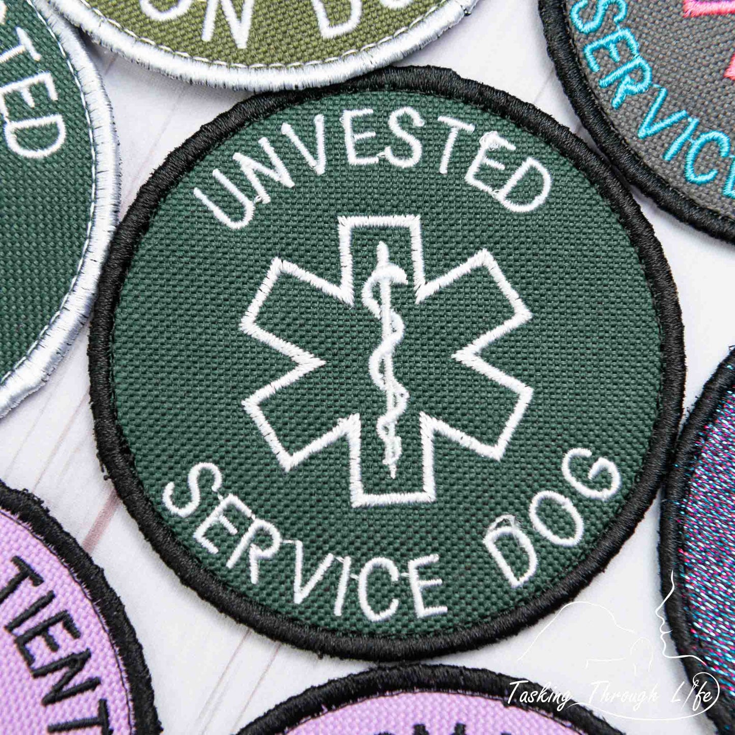 UNVESTED SERVICE DOG 3" Patch - P37