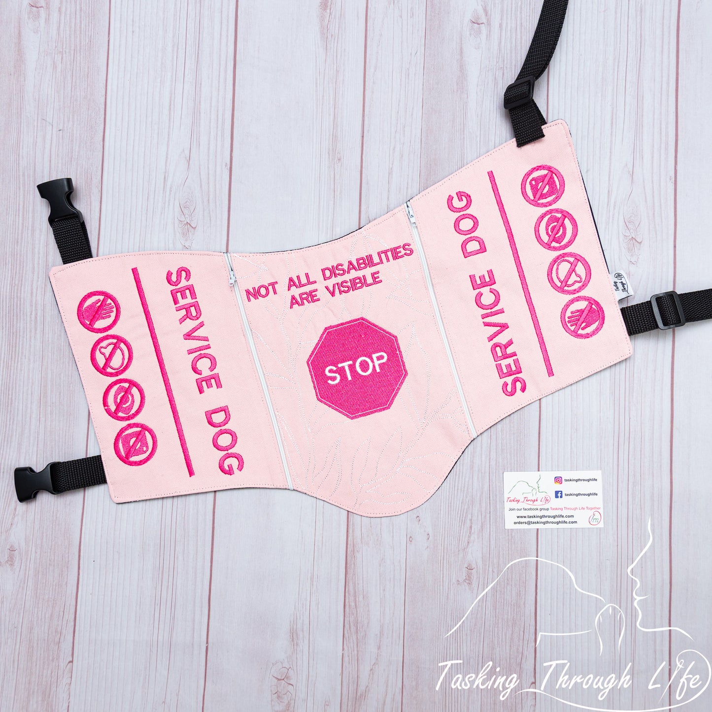 Premade Large Stop Sign SD Vest - Stitching Flaw Q19