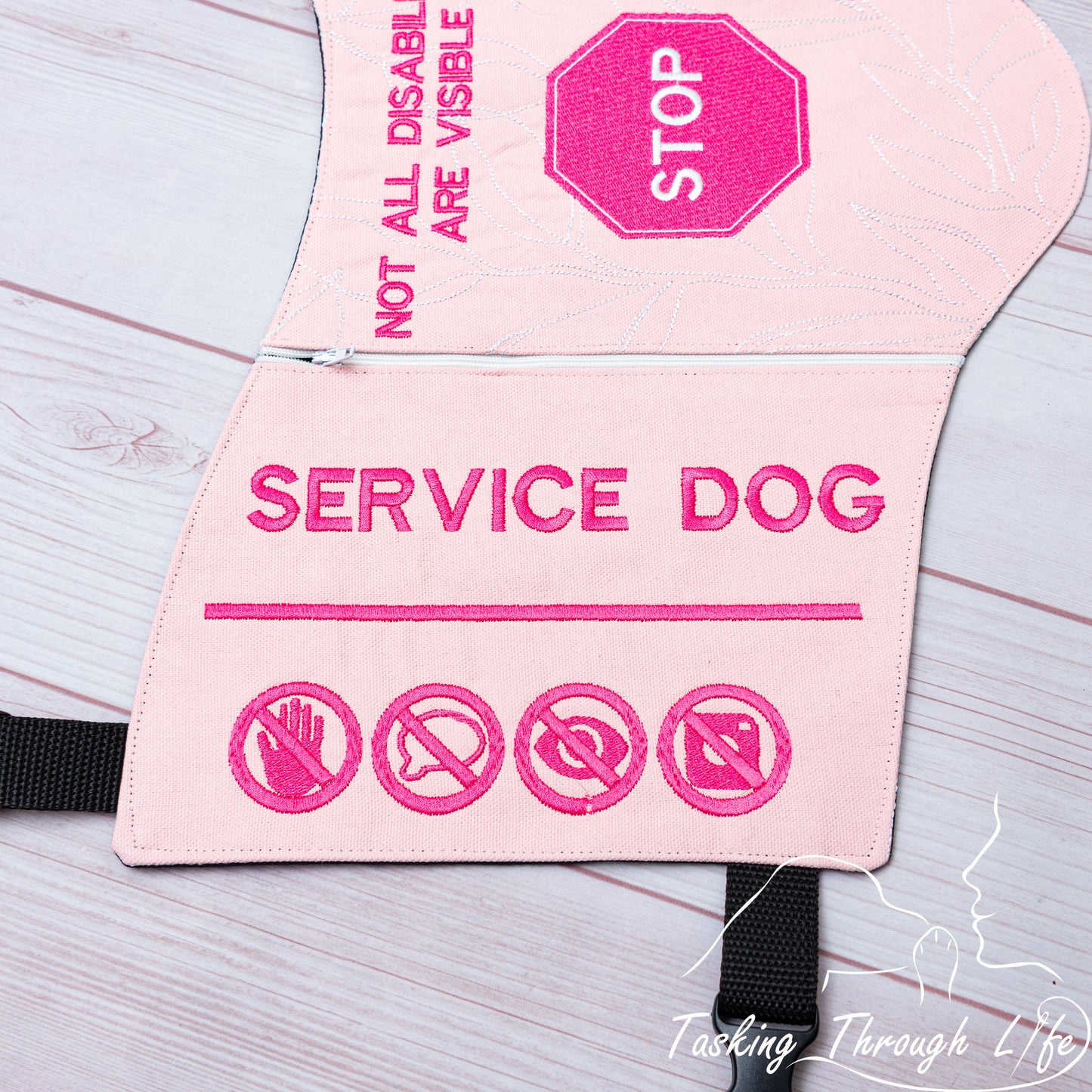 Premade Large Stop Sign SD Vest - Stitching Flaw Q19