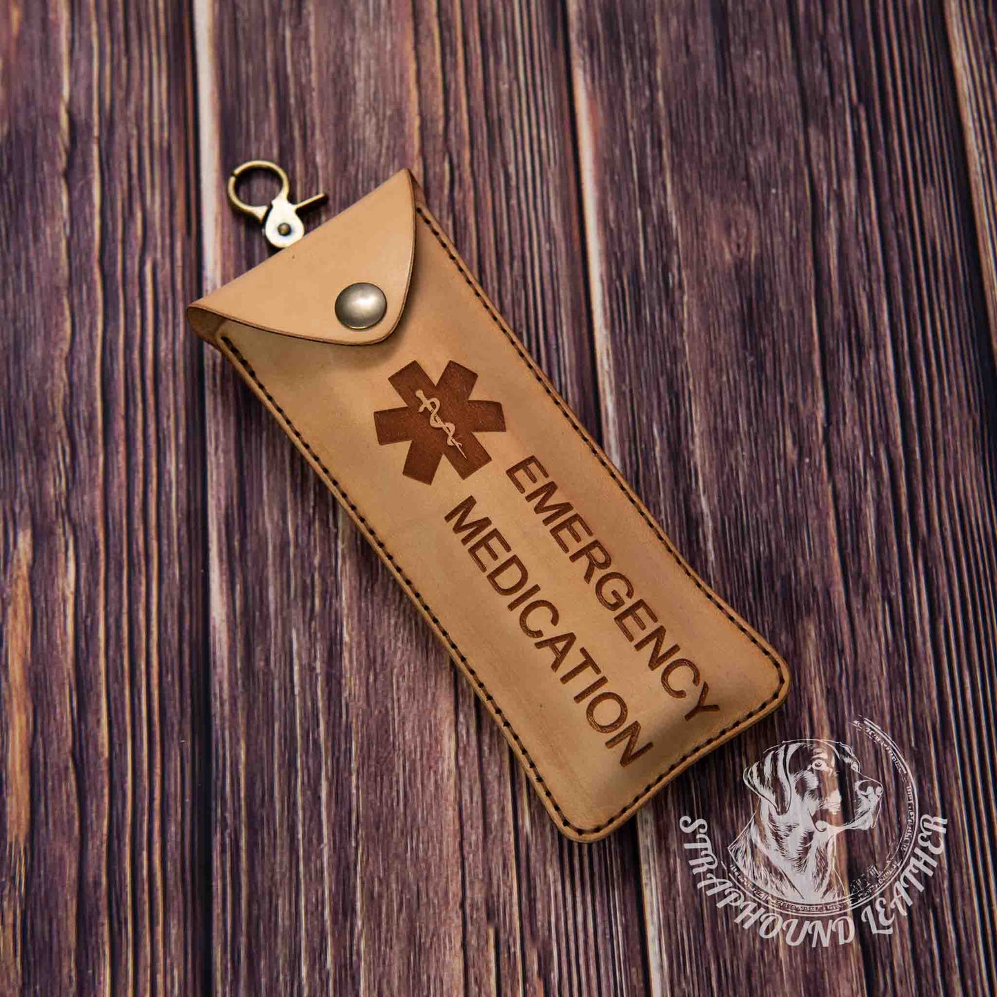 Leather Medication Case - Straphound Leather