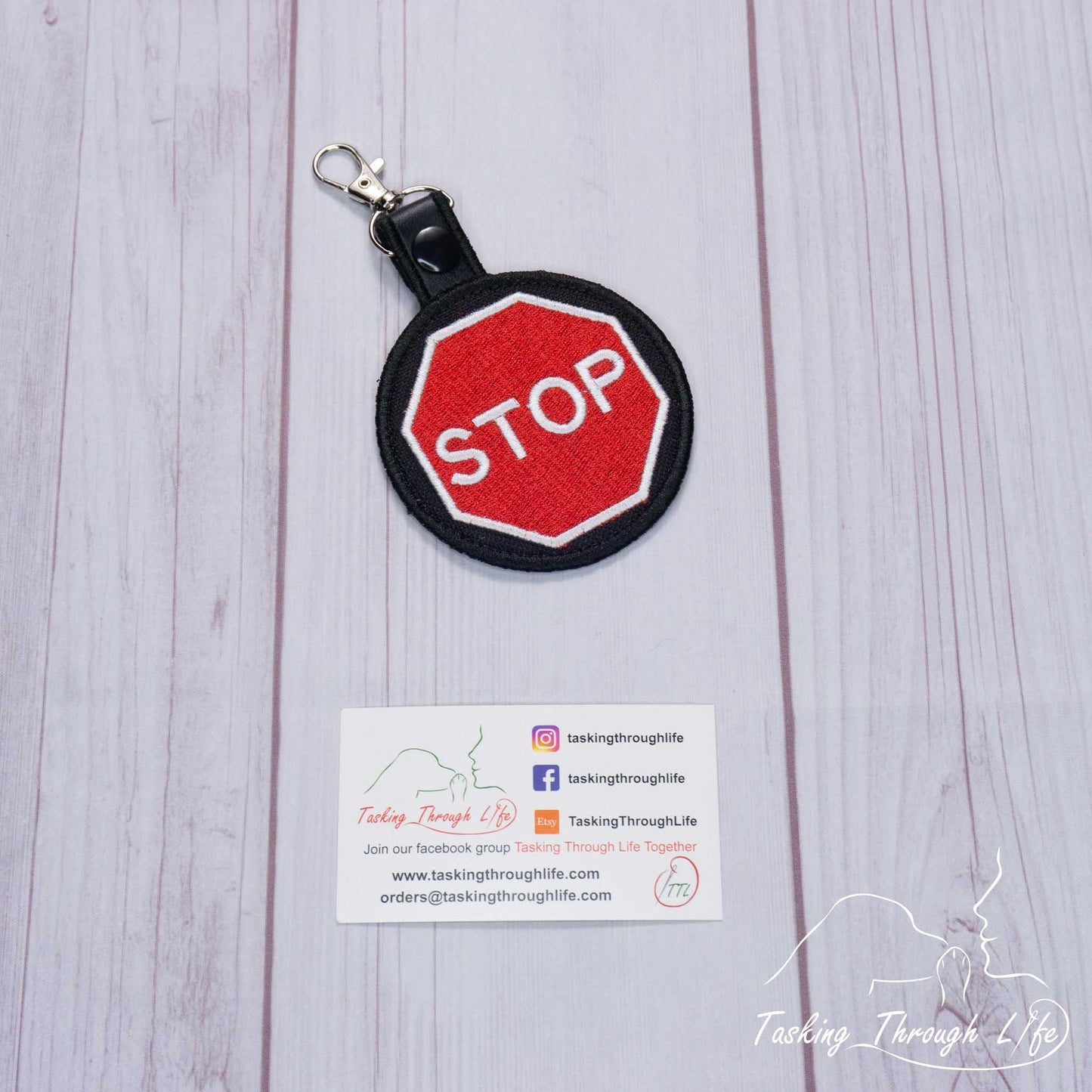 Premade Patch Tab - Stop Sign P1