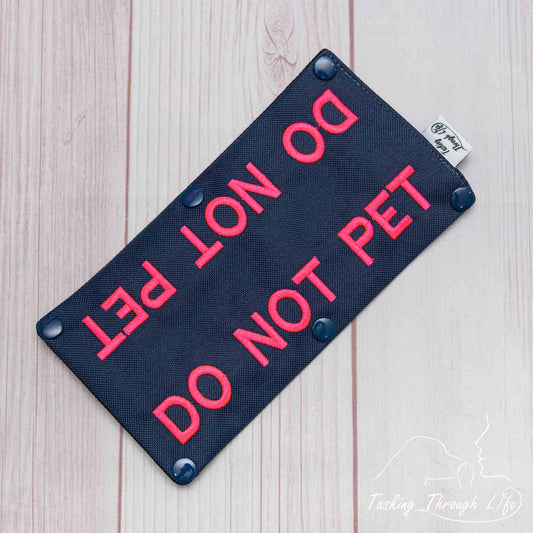 Do Not Pet Chest Strap Wrap Pink (V13)- D11