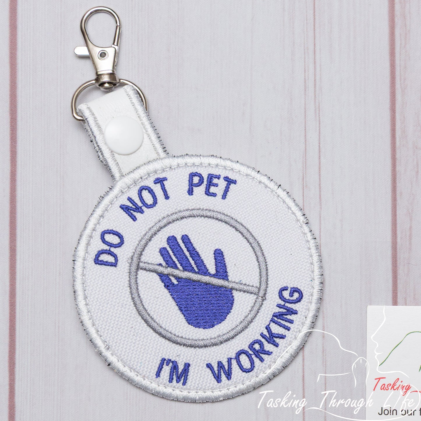 DO NOT PET I'M WORKING Premade Patch Tab - P60
