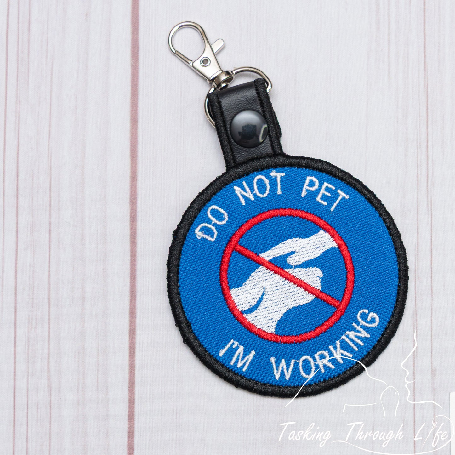 DO NOT PET I'M WORKING Premade Patch Tab - P47