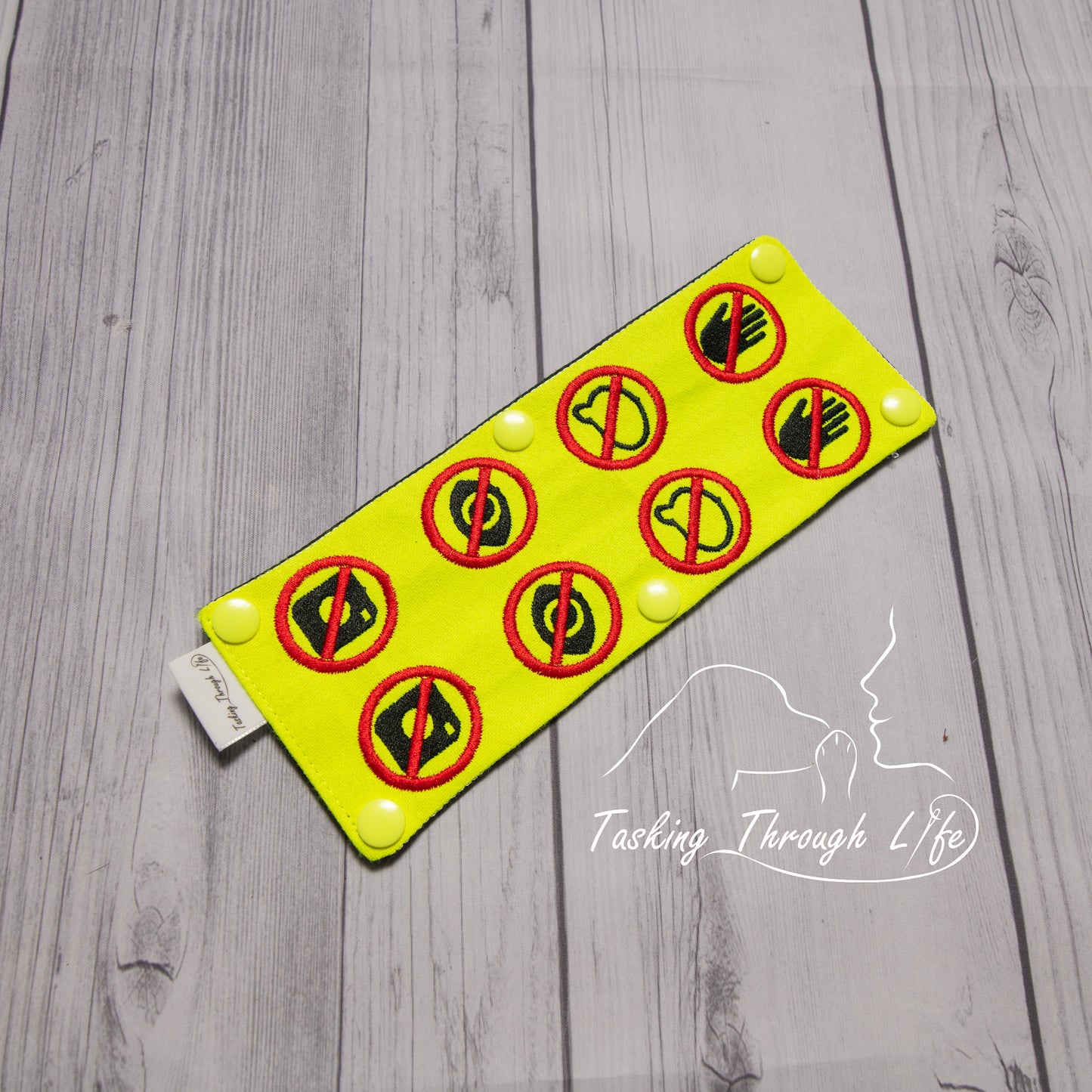 Neon Yellow No Contact Leash Wrap