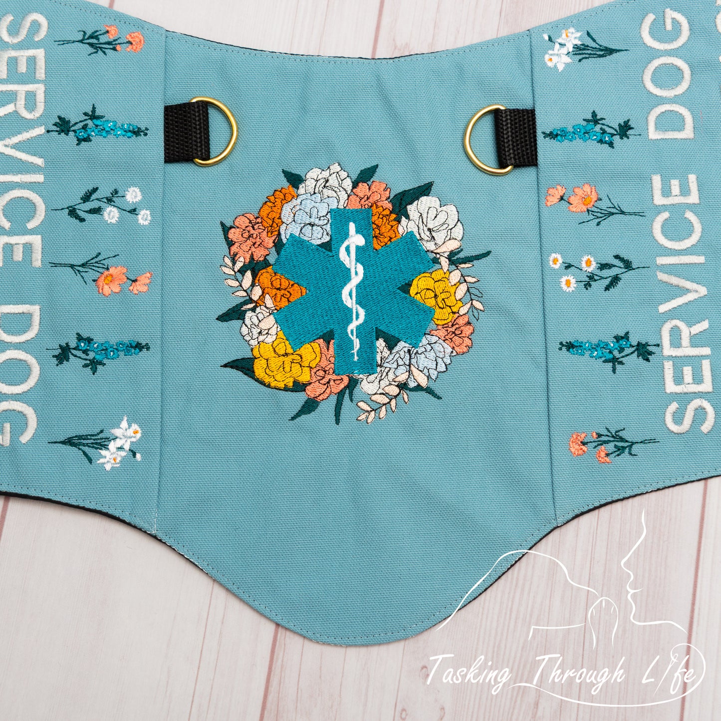 Premade Large  - Sky Floral Logo Q37