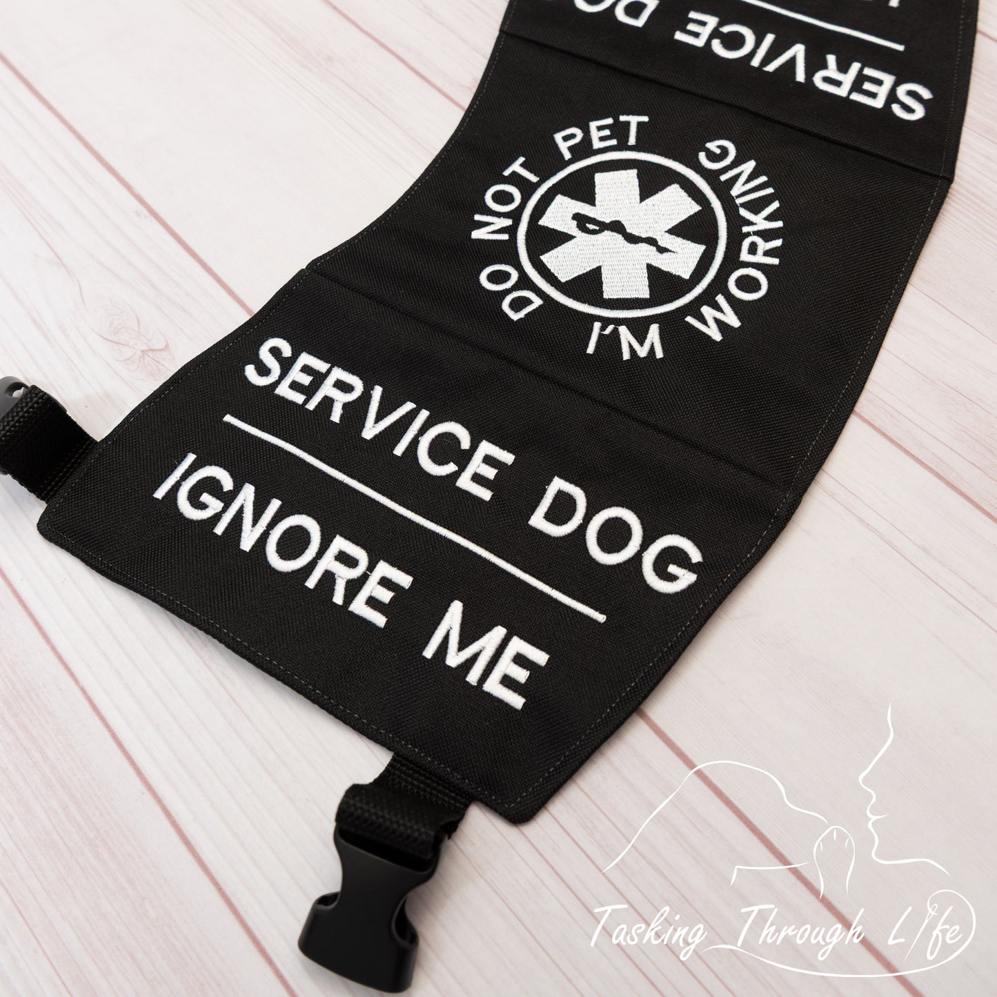 Premade Medium SR Short - Black Tie SERVICE DOG Q42