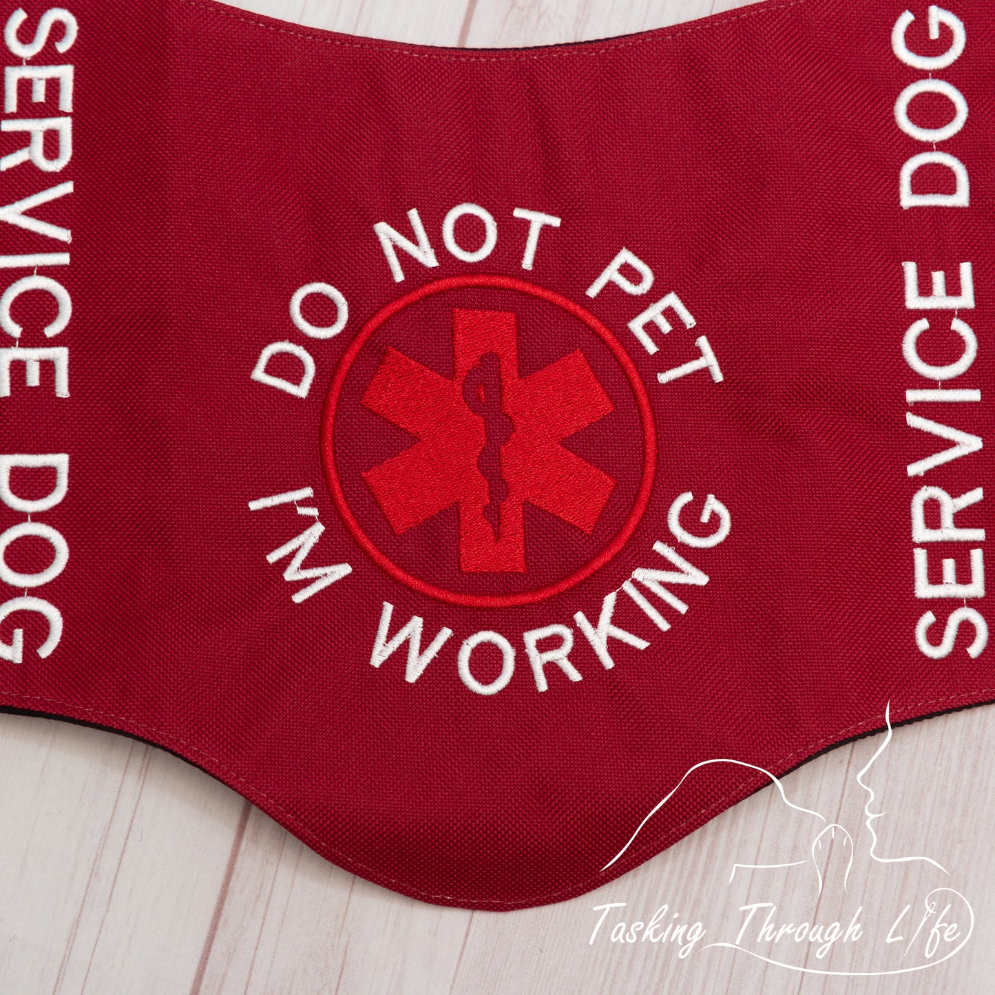 Premade Medium - Maroon SERVICE DOG Q43