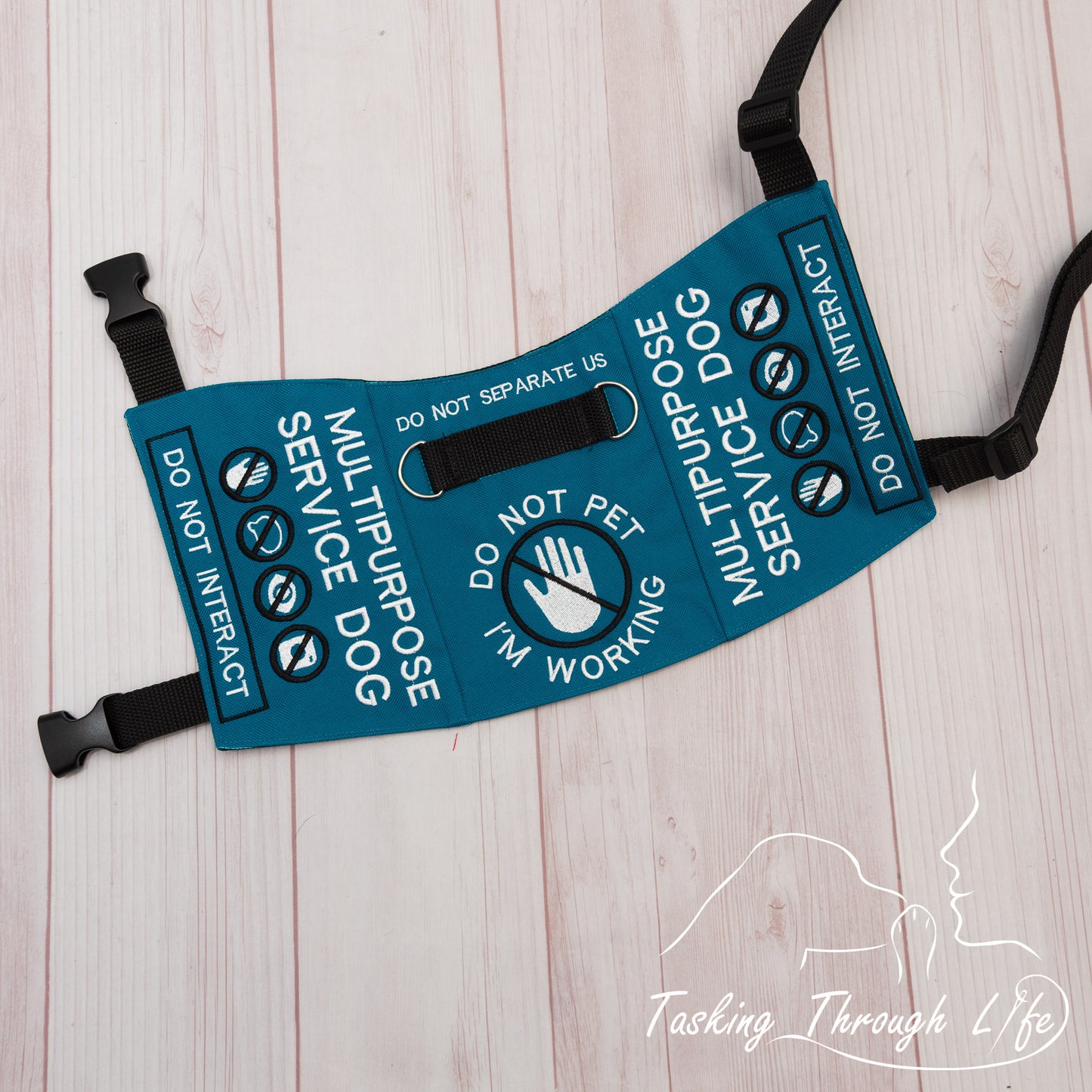 Premade Medium SR Short - Peacock MULTIPURPOSE SERVICE DOG Q33