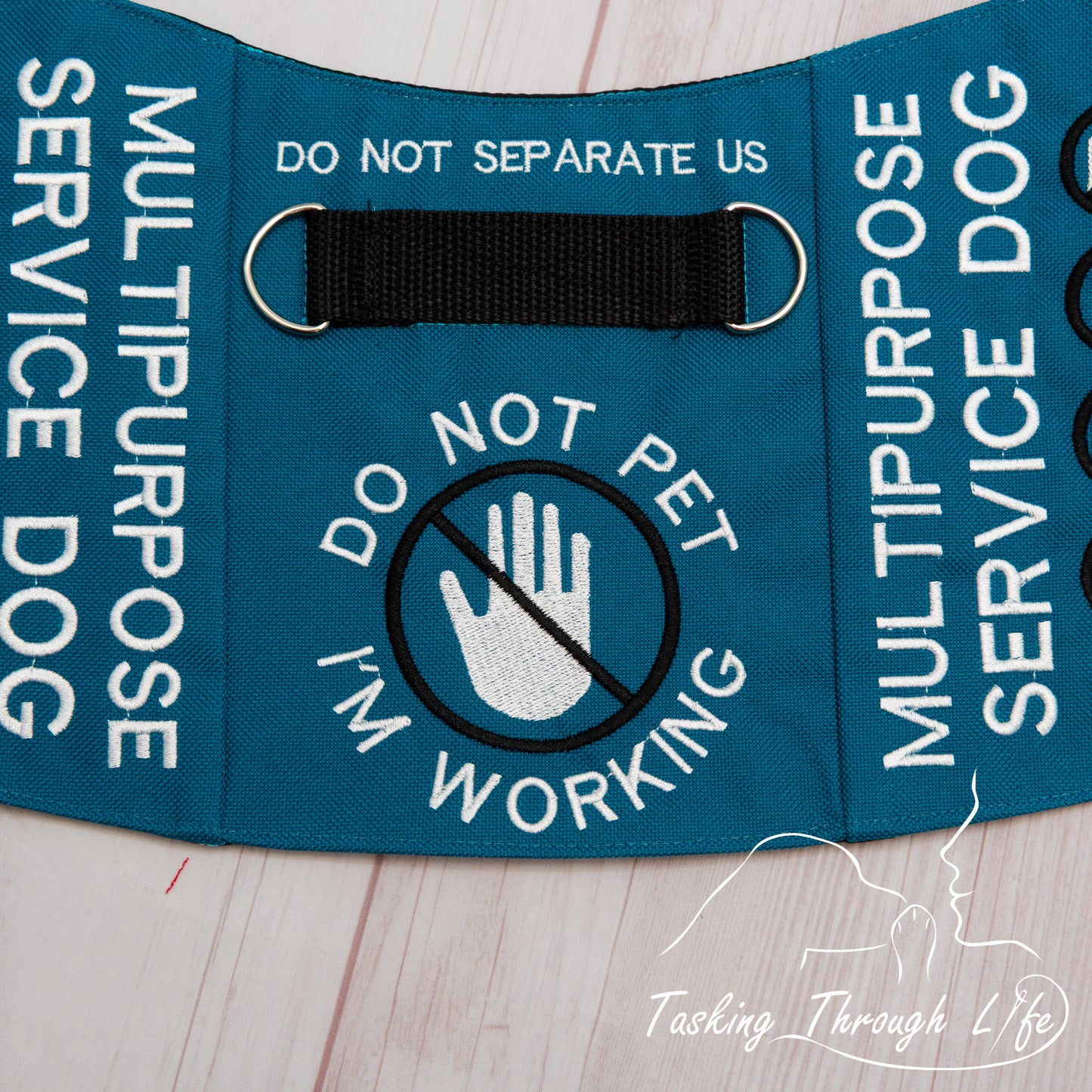 Premade Medium SR Short - Peacock MULTIPURPOSE SERVICE DOG Q33