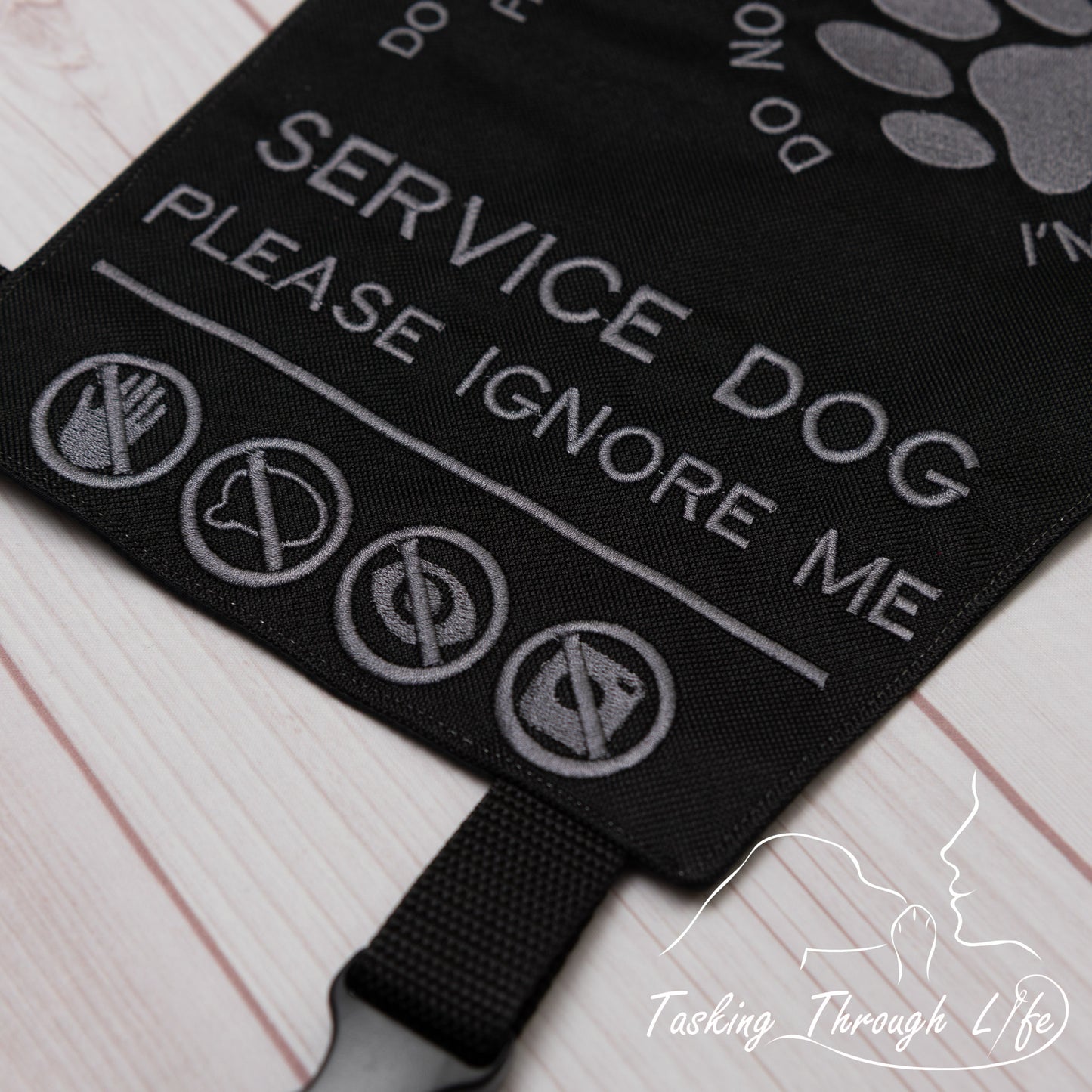 Premade Medium - Black Tie SERVICE DOG Q23