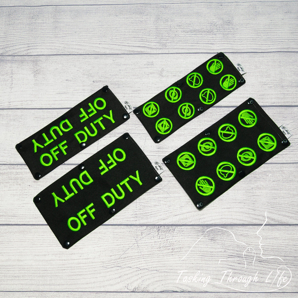 Premade Various Sizes - Black Stop Sign Neon Green SD/SDIT (V14)