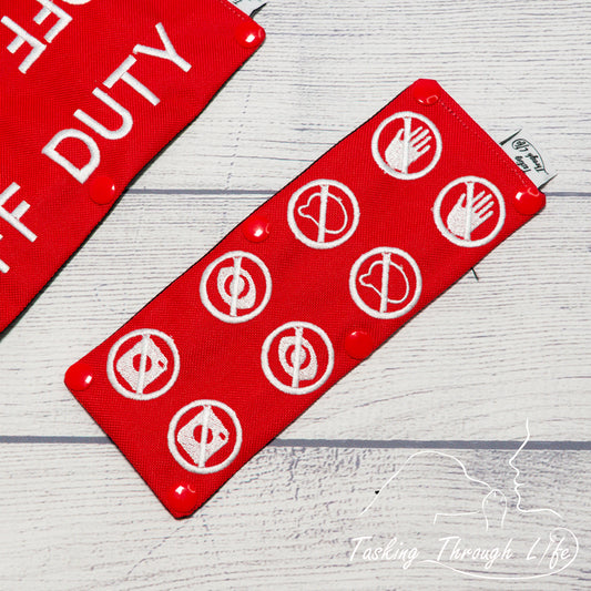 No Contact Symbols Leash Wrap - (V1) - C14