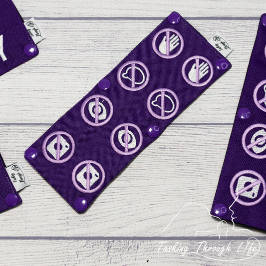 No Contact Symbols Leash Wrap - (V8) - C20