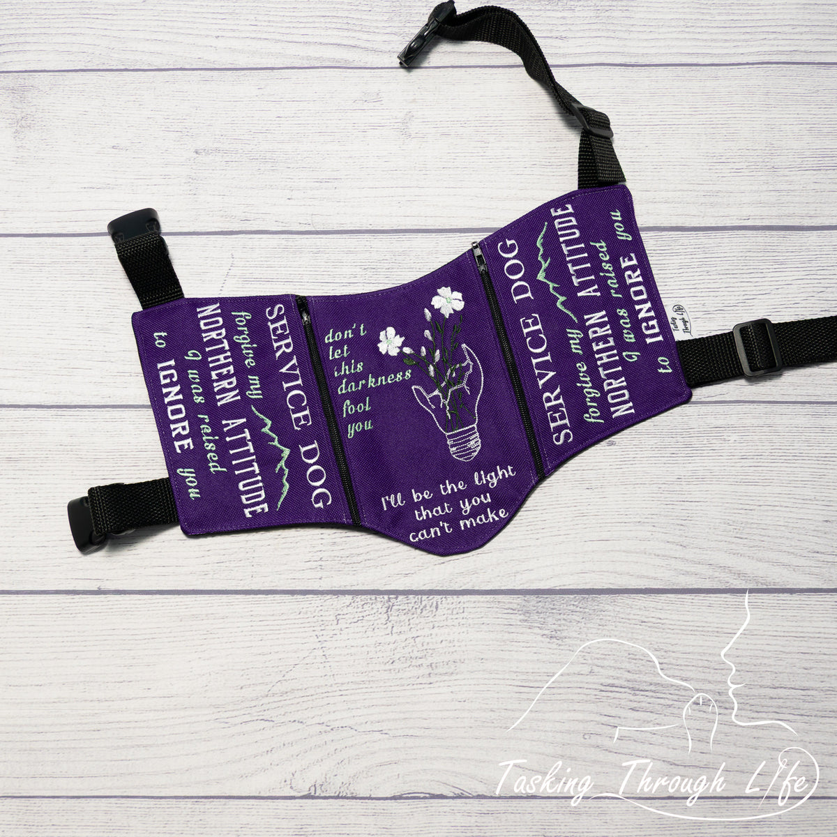 Premade Small - SERVICE DOG - Q85 - Stitching Flaw