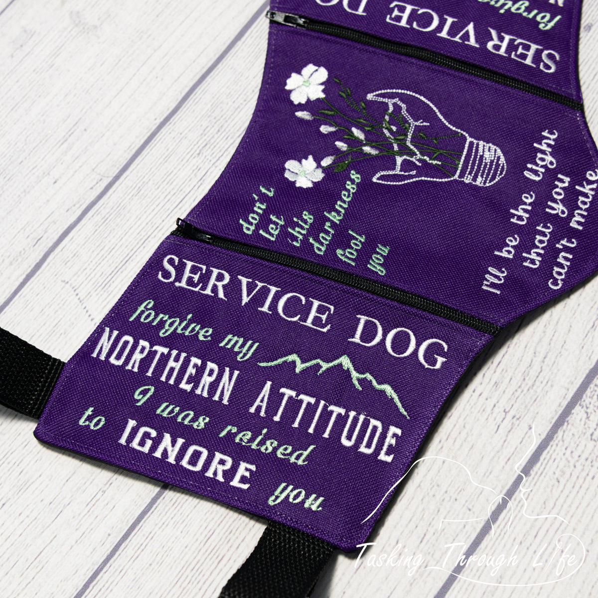 Premade Small - SERVICE DOG - Q85 - Stitching Flaw