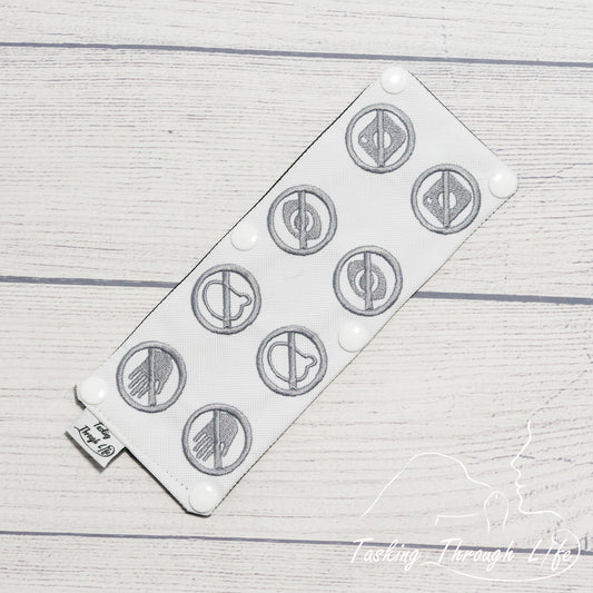 No Contact Symbols Leash Wrap - R110
