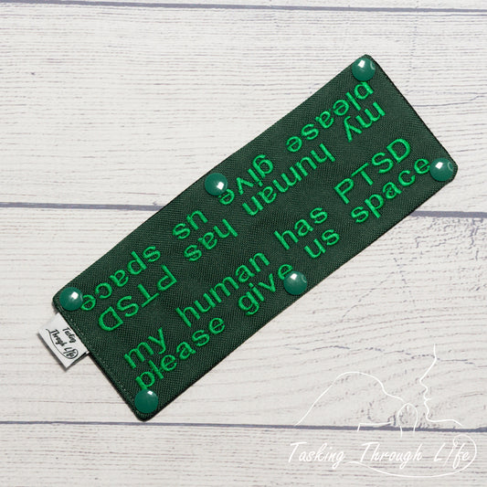 PTSD give us space Leash Wrap - R97