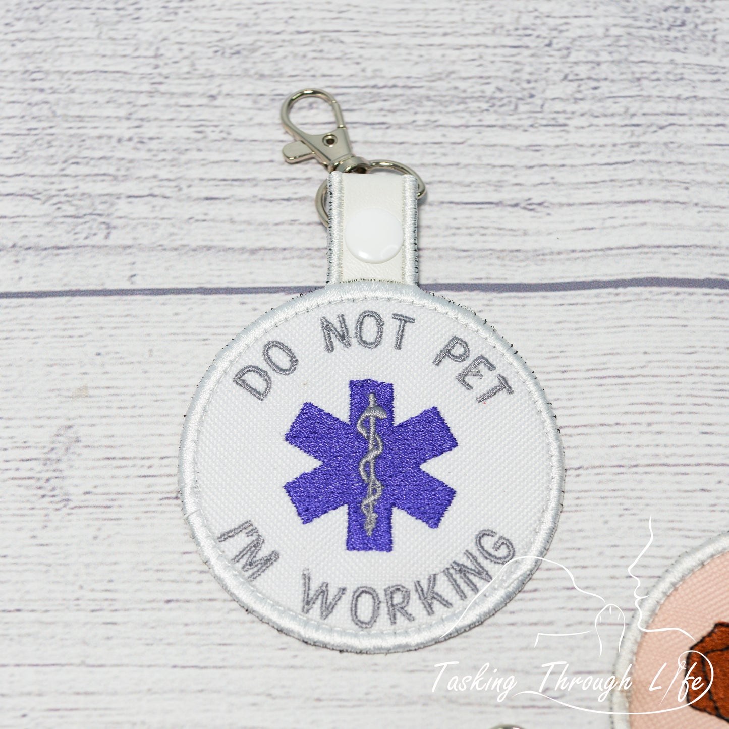 DO NOT PET I'M WORKING Premade Patch Tab - P66