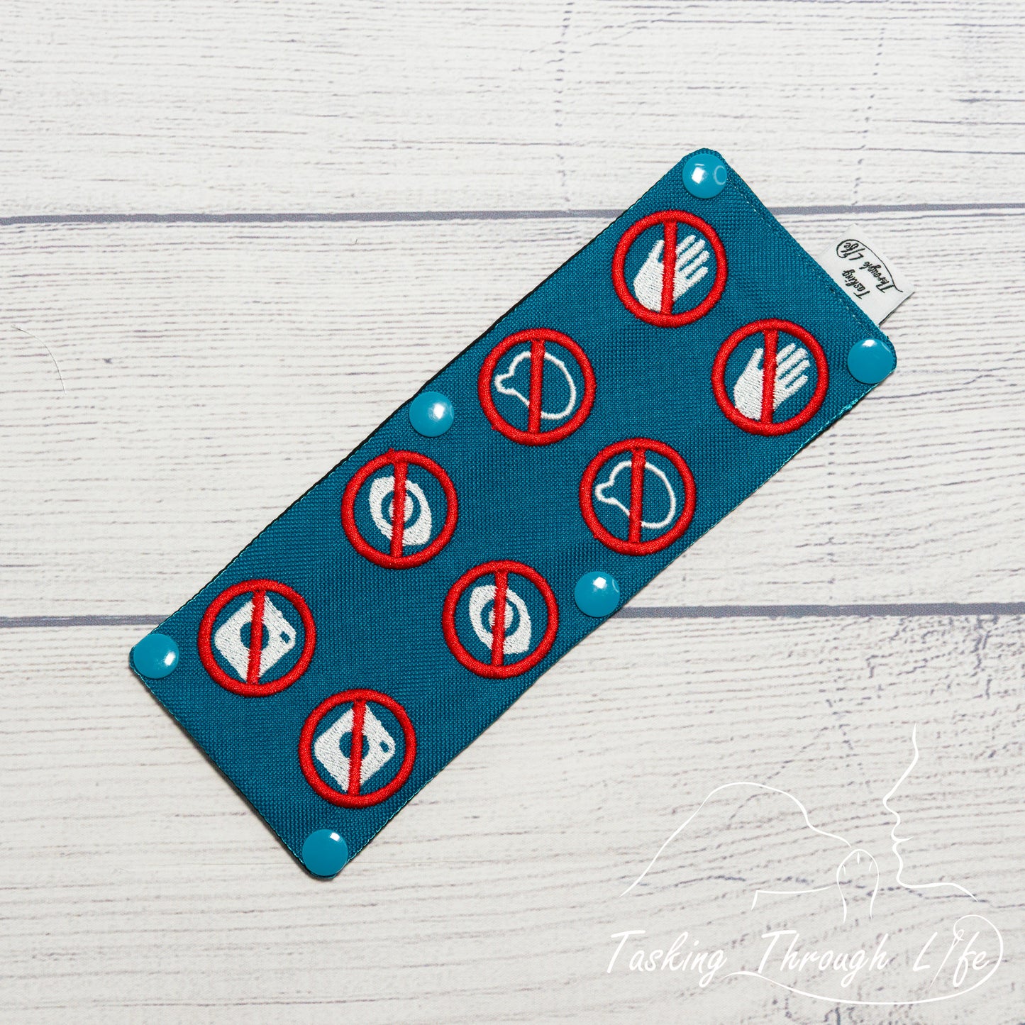 No Contact Symbols Leash Wrap - R109