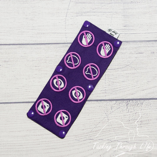 No Contact Symbols Leash Wrap - R52