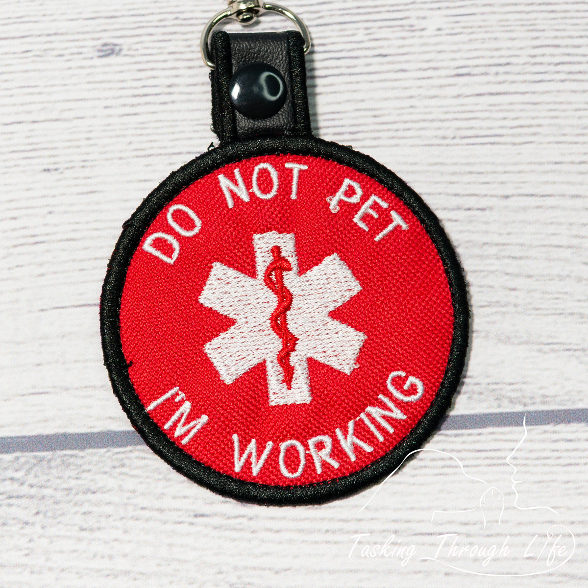 DO NOT PET I'M WORKING Premade Patch Tab (V1) (V17)- P69