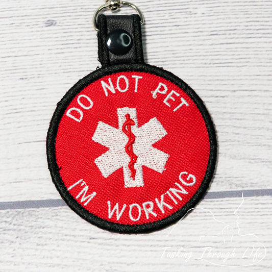 DO NOT PET I'M WORKING Premade Patch Tab (V1) (V17)- P69