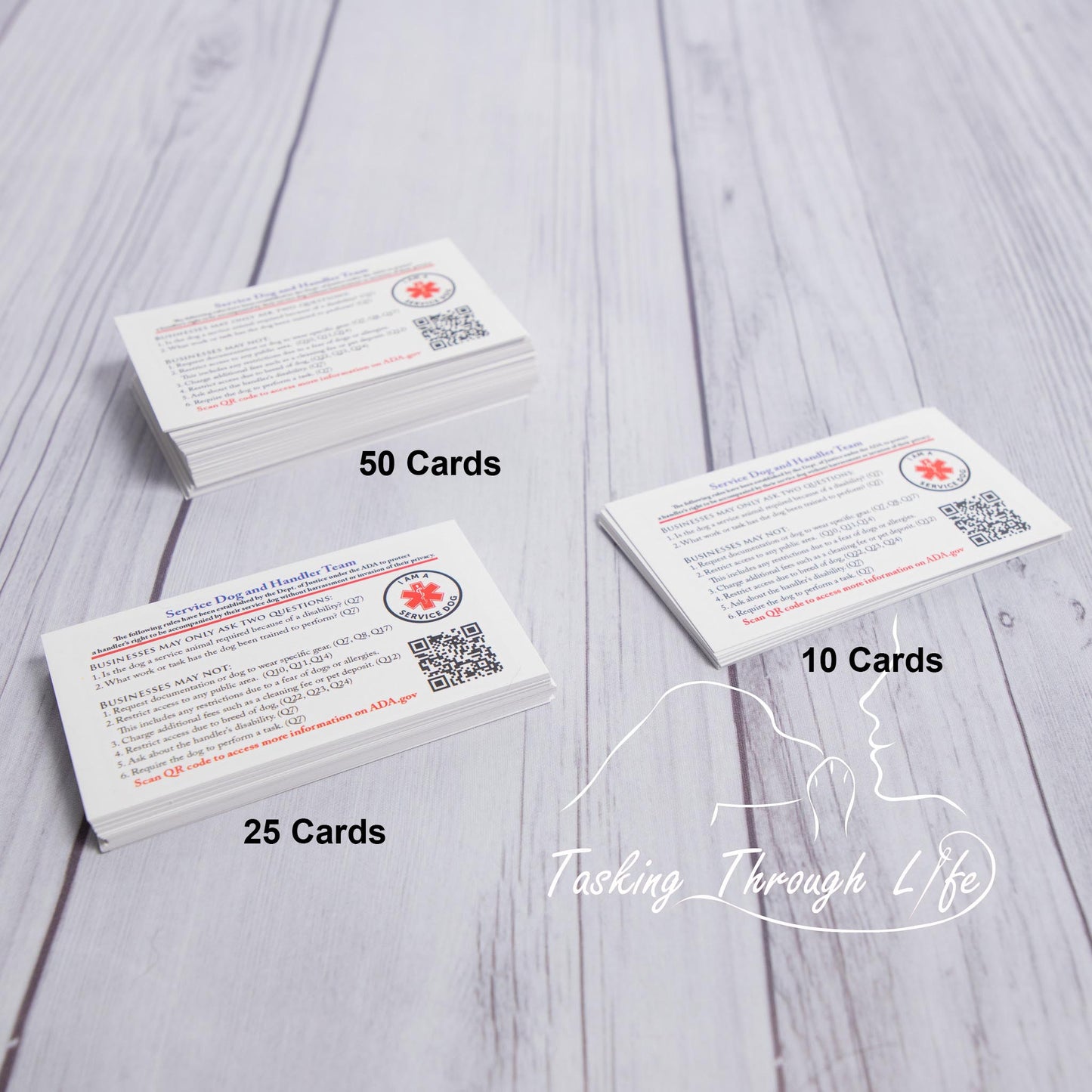 Condensed ADA Information cards