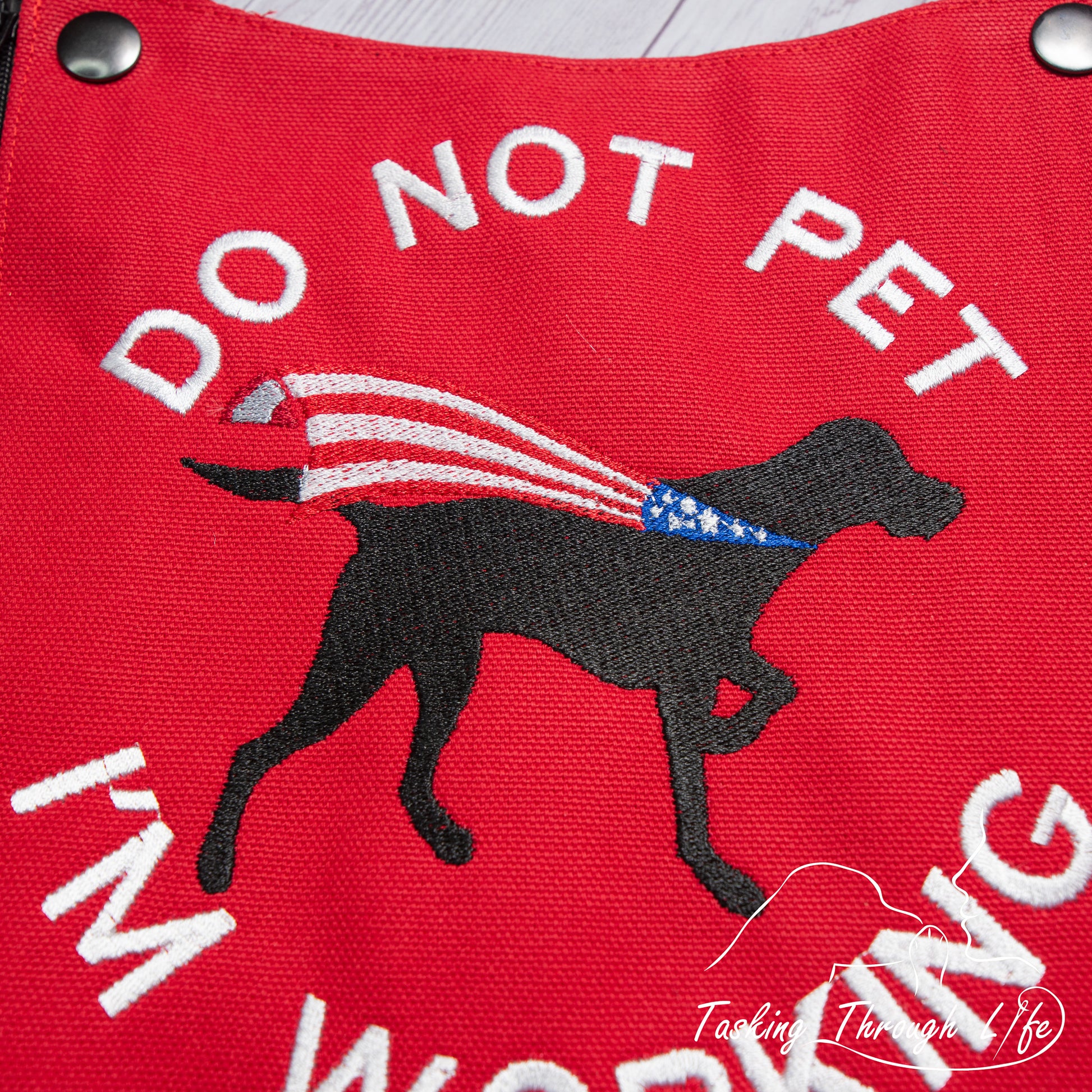Service Dog Blue Velcro Dog Vest Patch