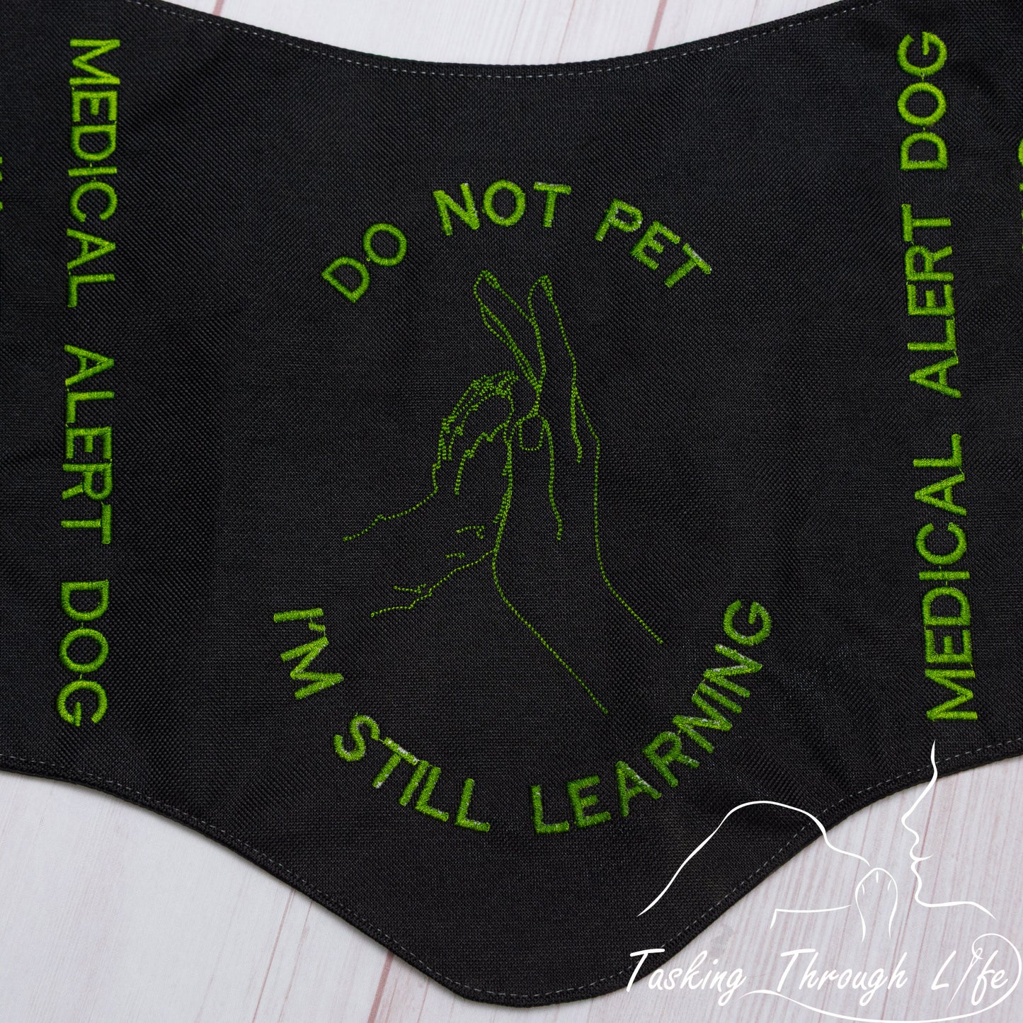 Premade Large - Black Hand and Paw Stitching flaw (Q15)