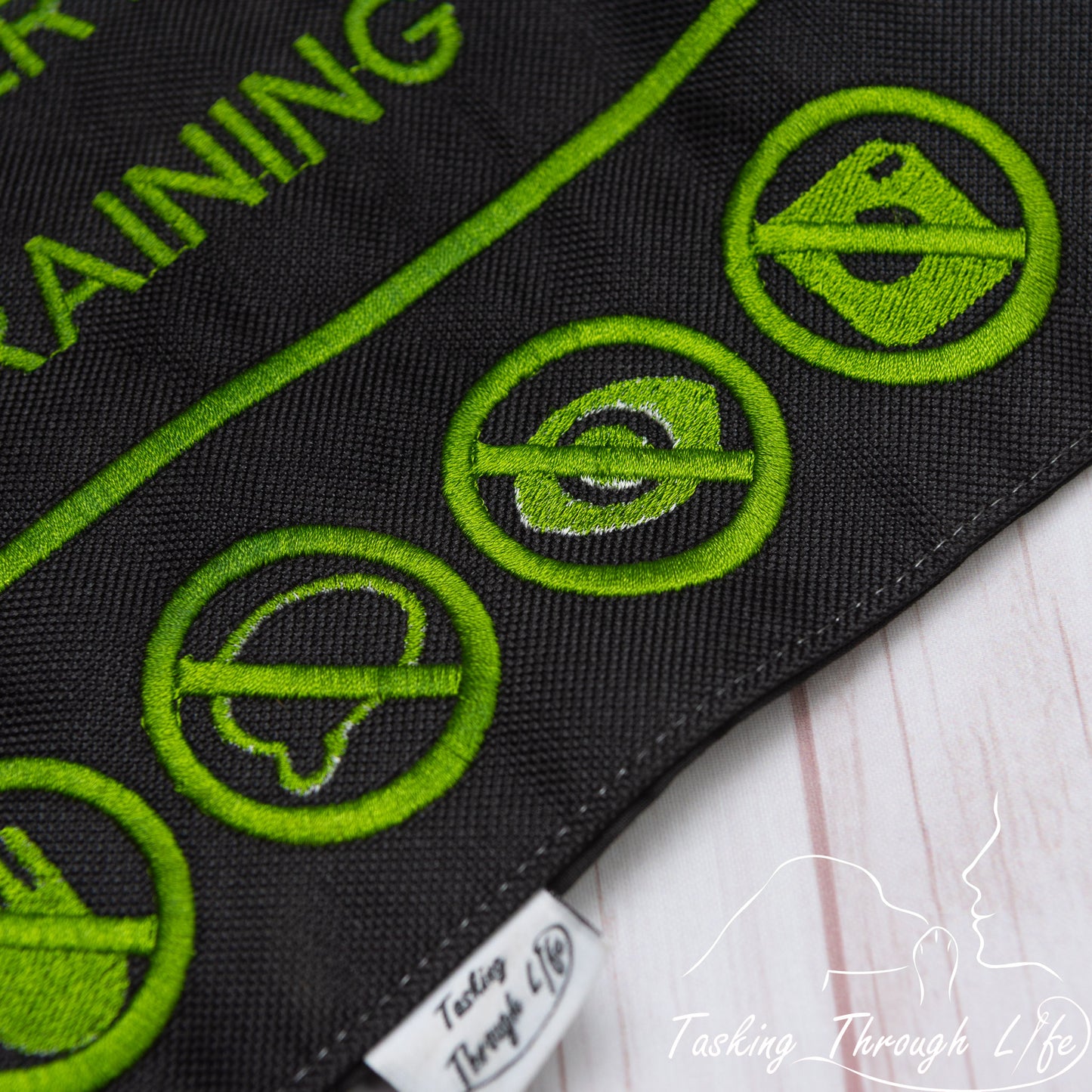Premade Large - Black Hand and Paw Stitching flaw (Q15)