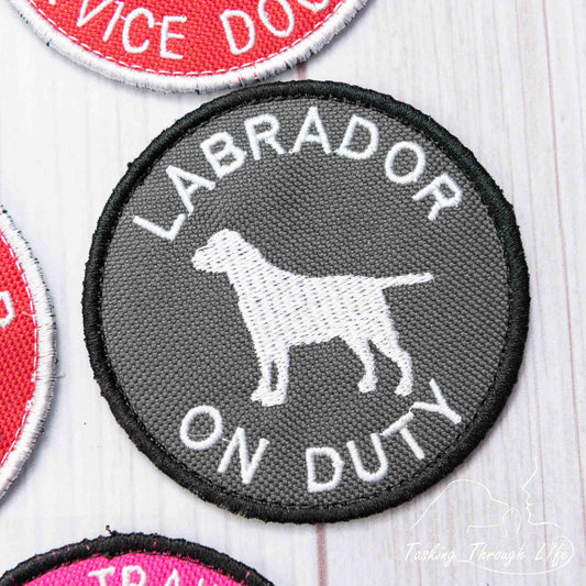 LABRADOR ON DUTY 3" Patch - P23