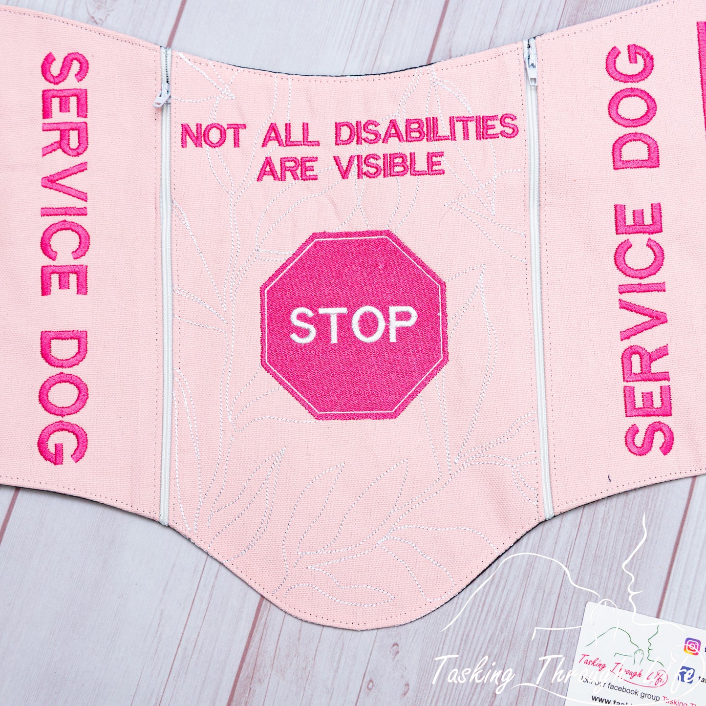 Premade Large Stop Sign SD Vest - Stitching Flaw Q19