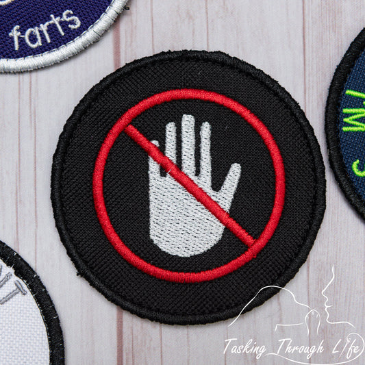 NO TOUCHING 3" Patch - P51