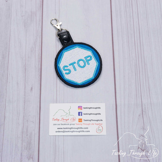 Premade Patch Tab - Stop Sign P6