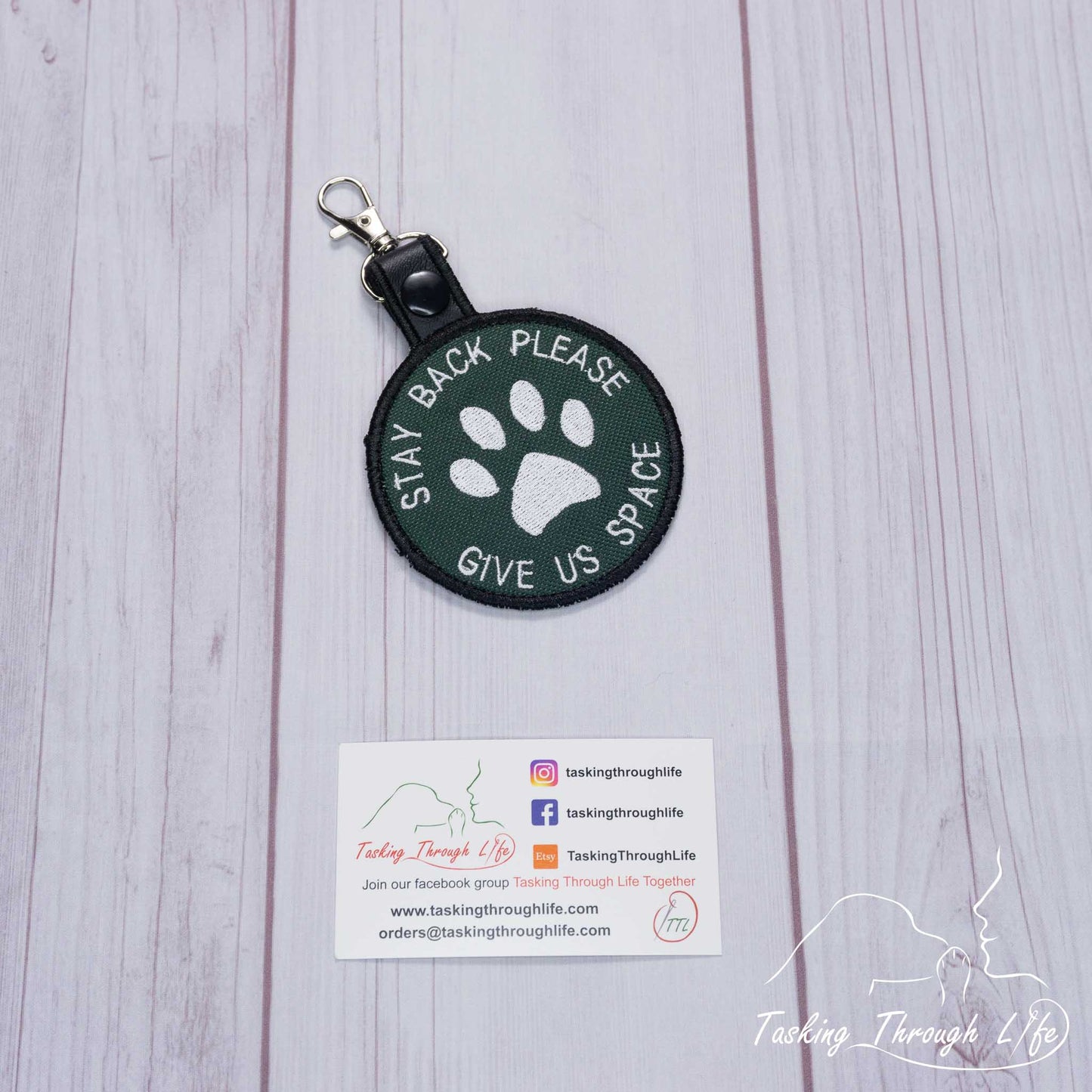 Premade Patch Tab - STAY BACK P12