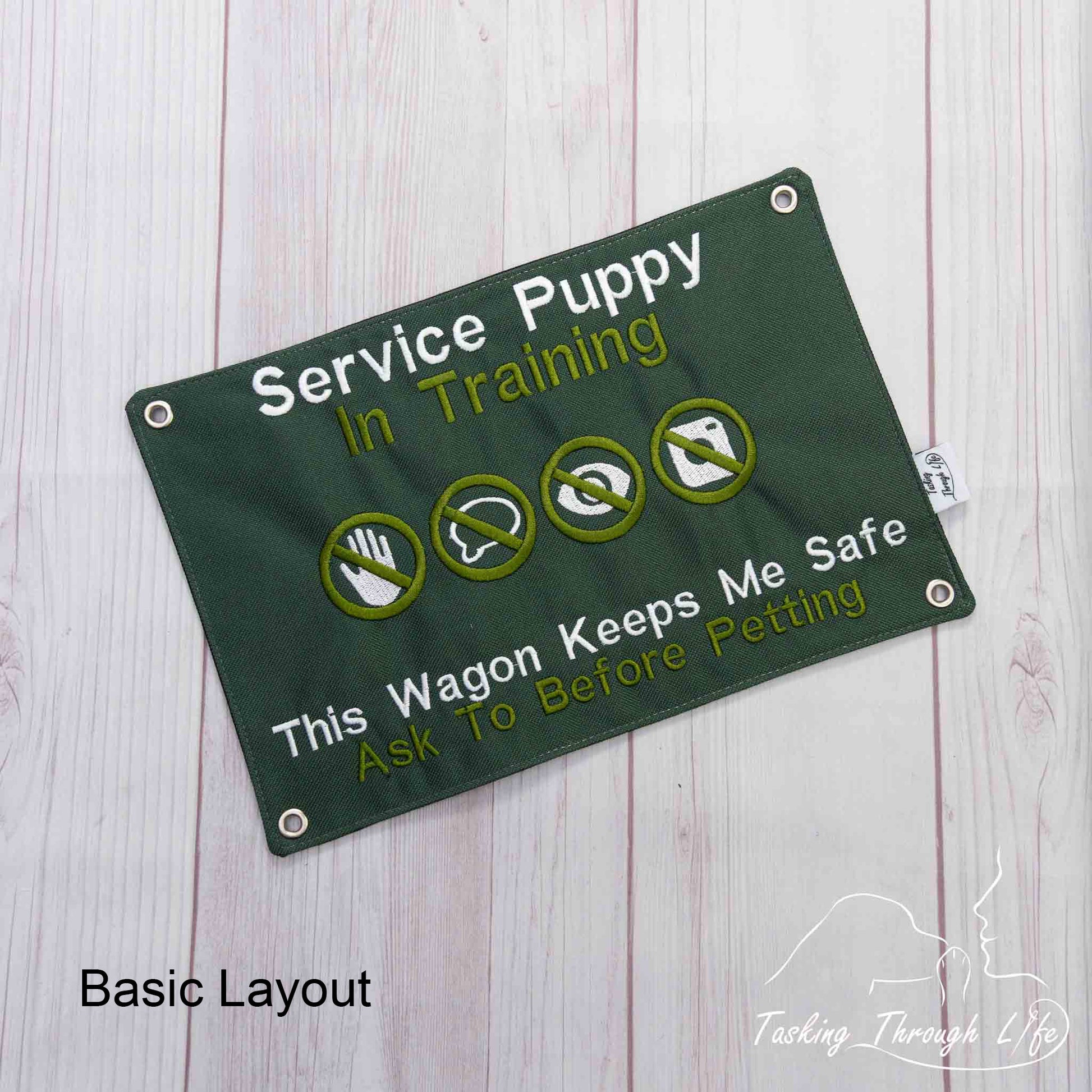 service dog in stroller Stroller Sign