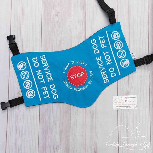 Premade Medium - Electric Blue SD vest - Typo