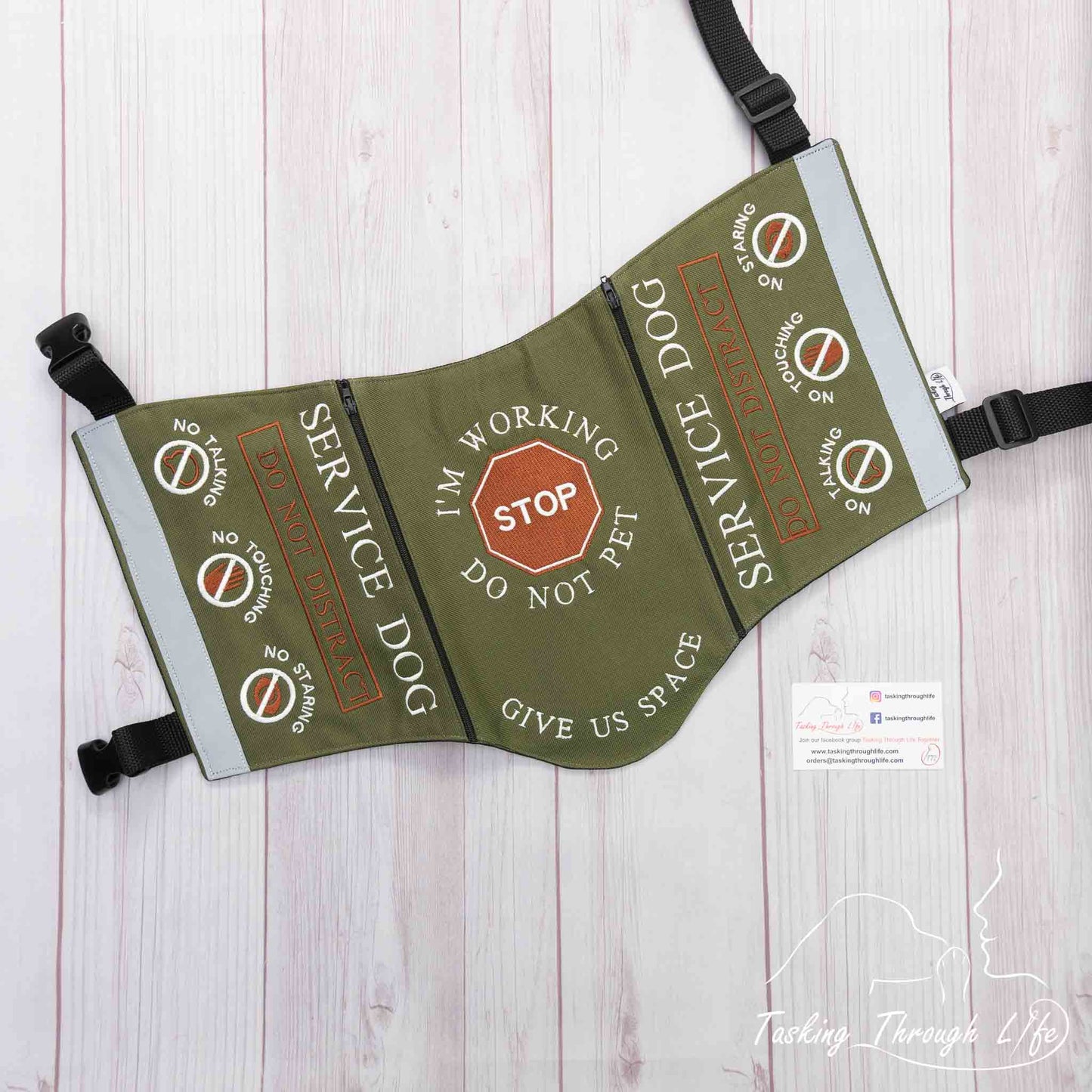 Premade Large Army Stop Sign SD Vest - Alignment Flaw