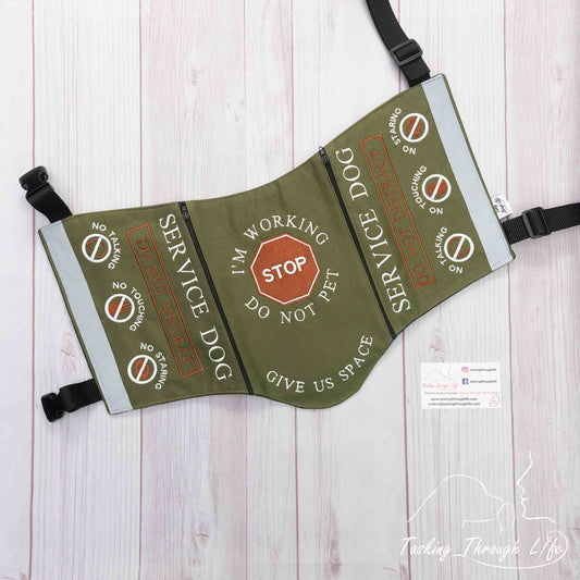 Premade Large Army Stop Sign SD Vest - Alignment Flaw