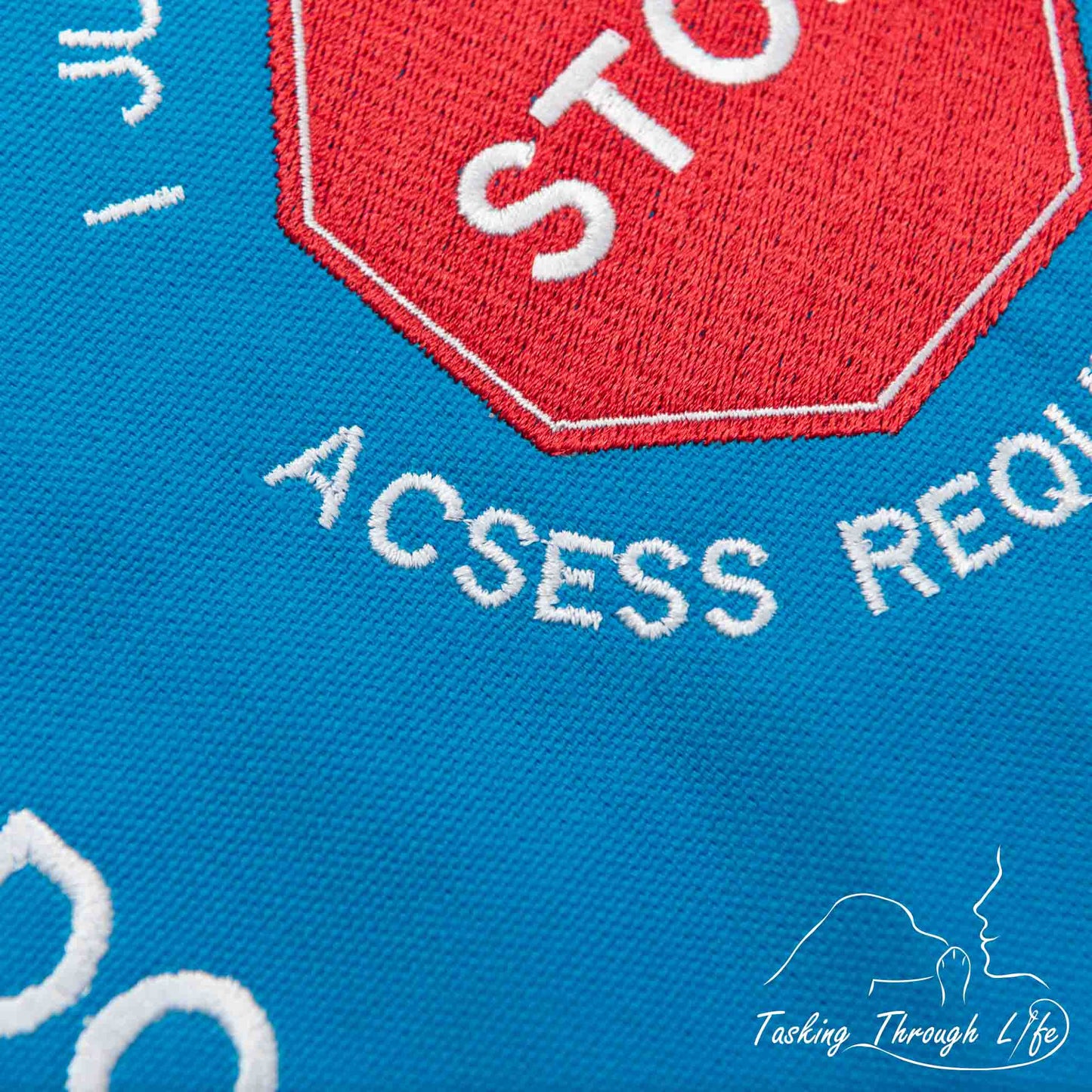 Premade Medium - Electric Blue SD vest - Typo