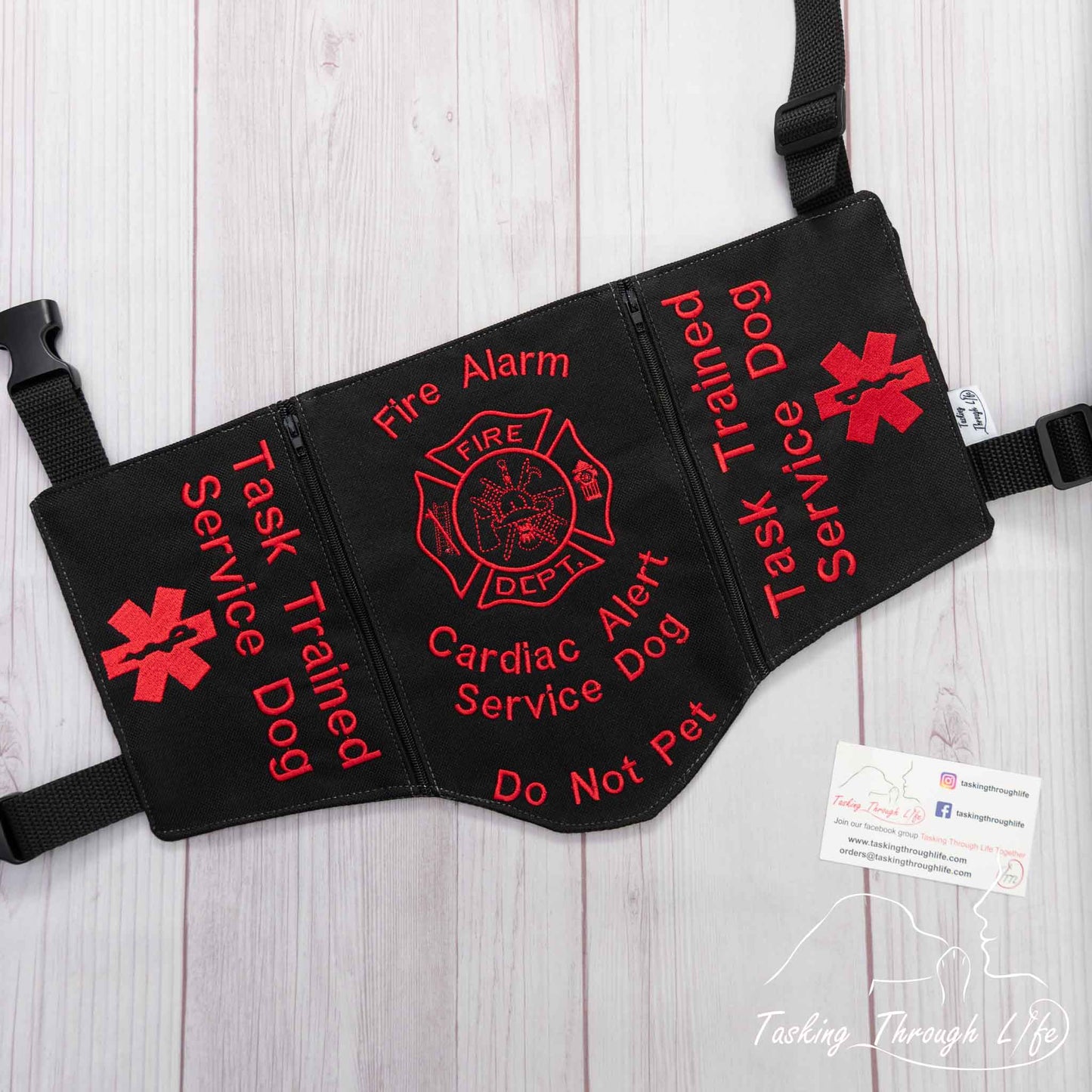 Premade Medium - Fire Dept theme SD vest