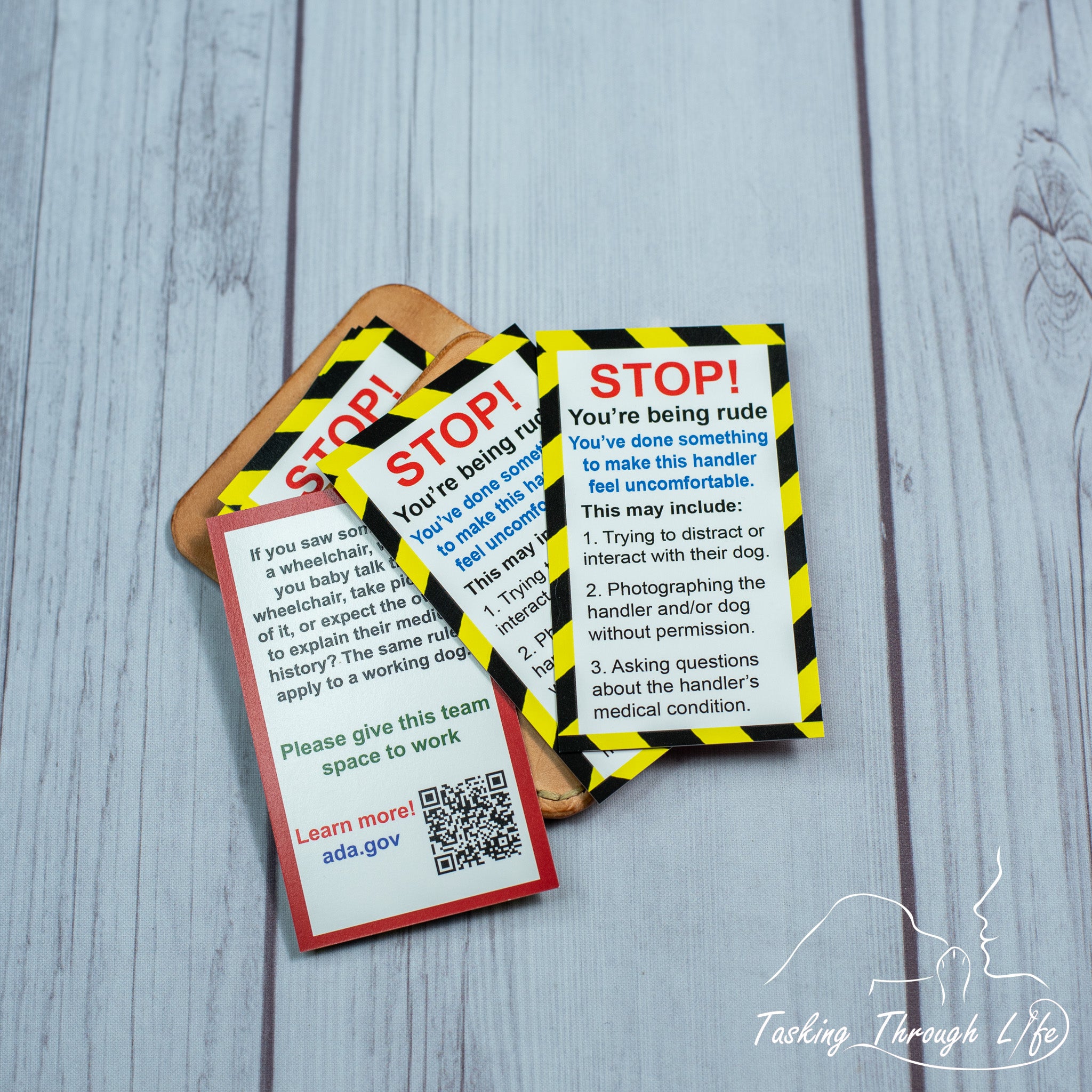 STOP! You're being rude cards – Tasking Through LIfe
