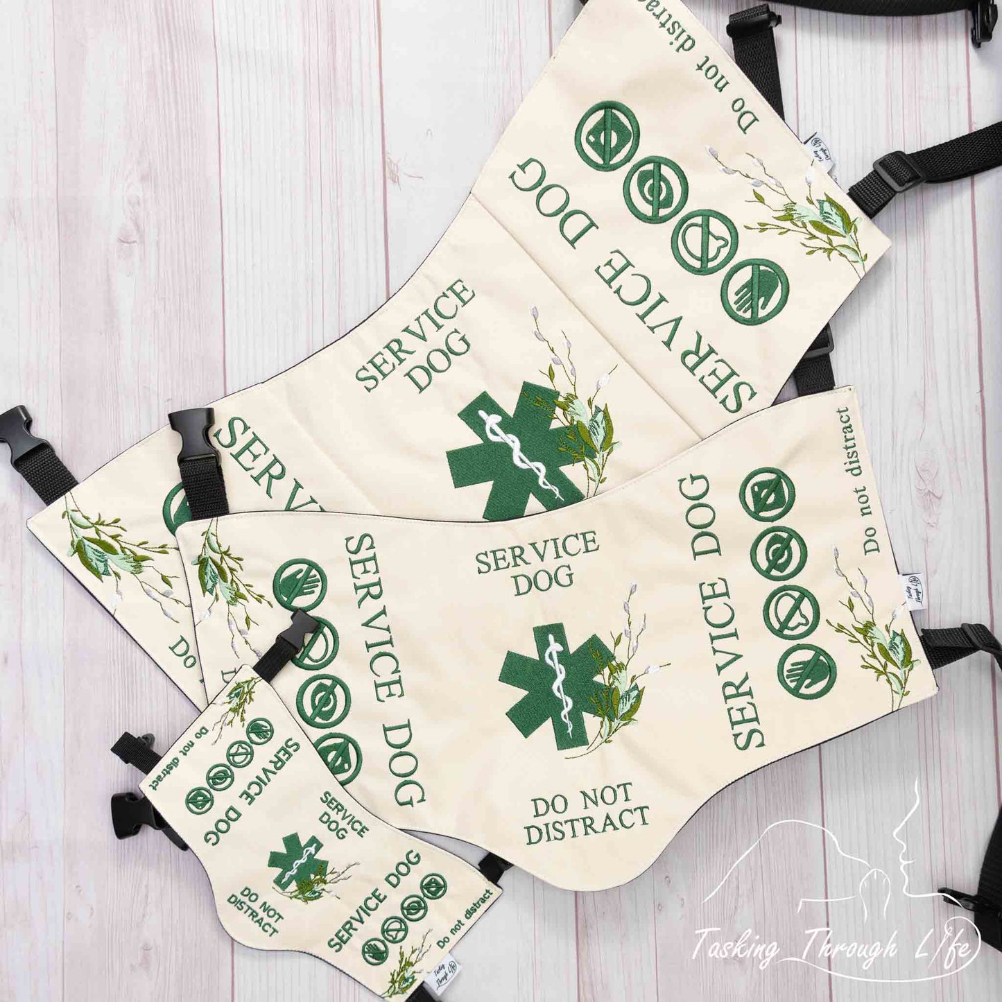 Premade Various Sizes - Bone Flowers SD (V9)