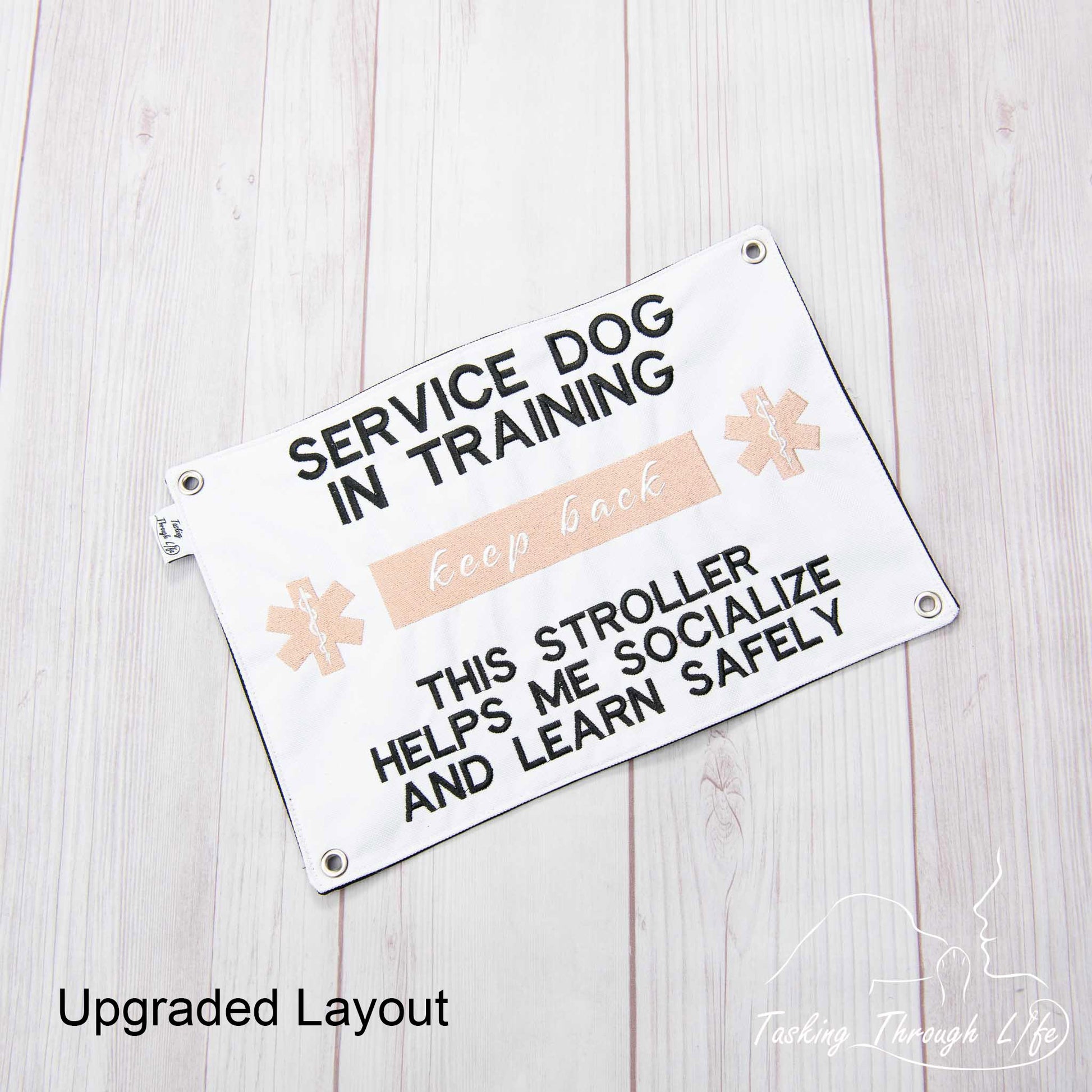 service dog stroller Stroller Sign